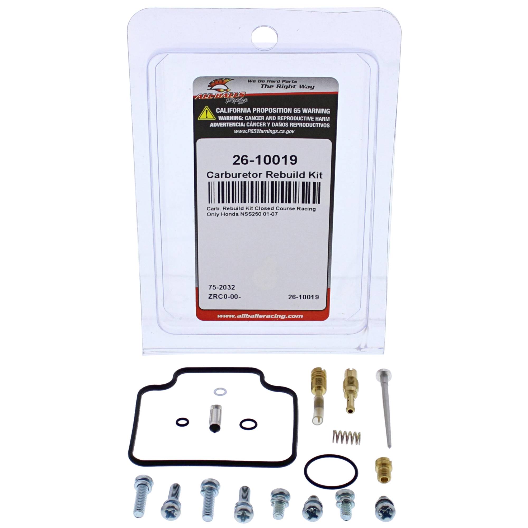 All Balls Carburetor Rebuild Kit (26-10019) for Honda NSS250 01-07