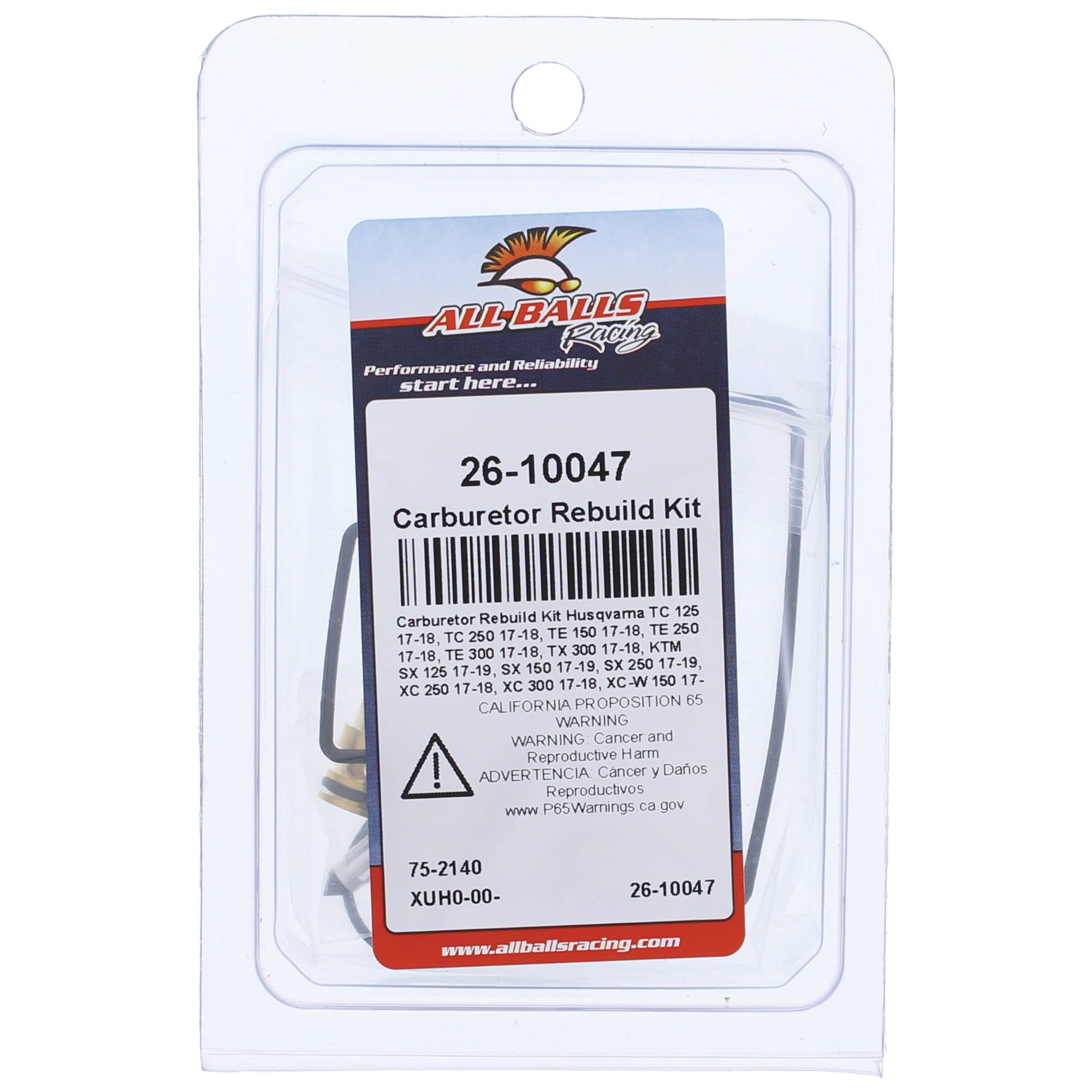 All Balls Carburetor Rebuild Kit (26-10047) for Husqvarna TE 150 17 18 19