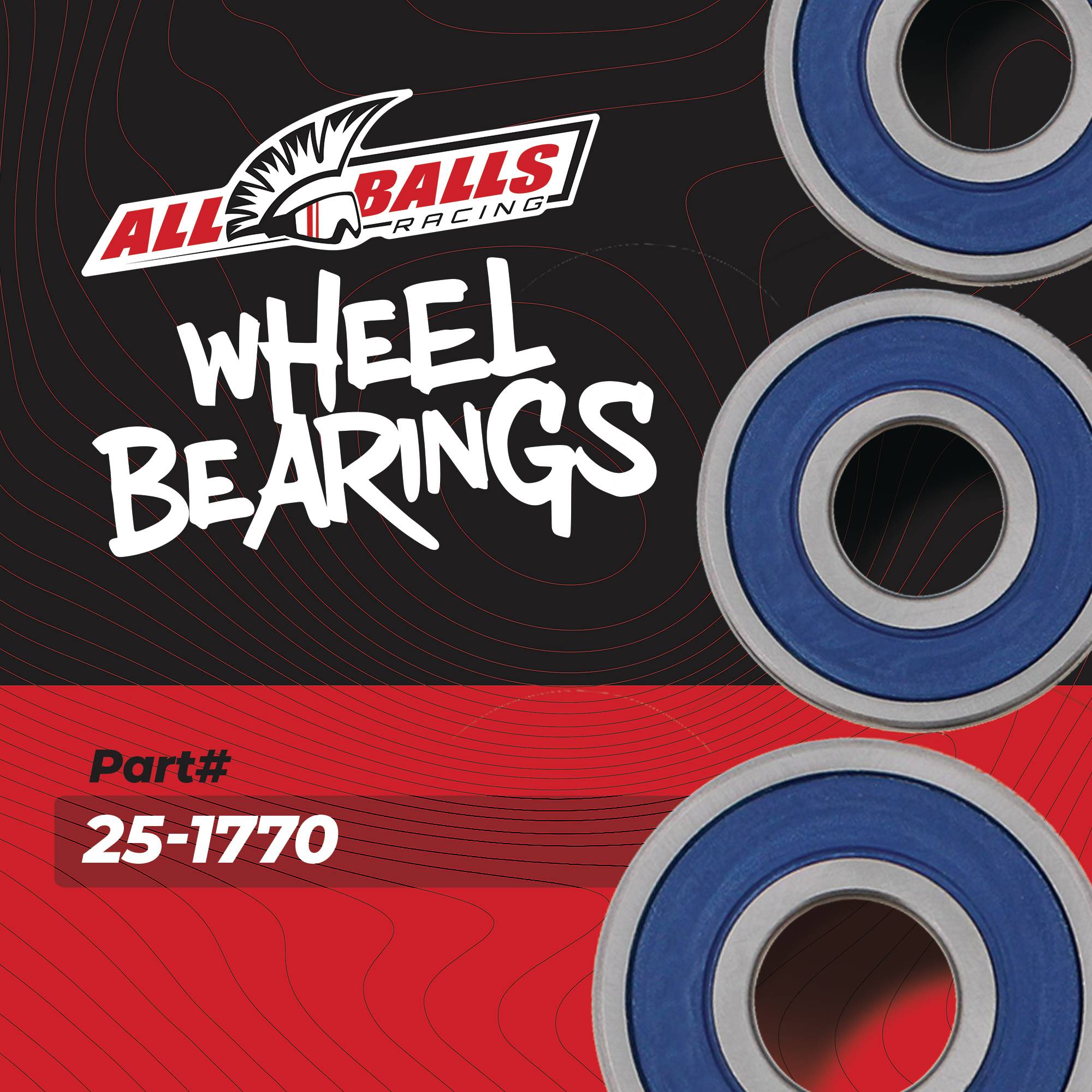 All Balls Wheel Bearing Kit (25-1770) for Yamaha BOLT R-SPEC 14 15 16 17 18 19