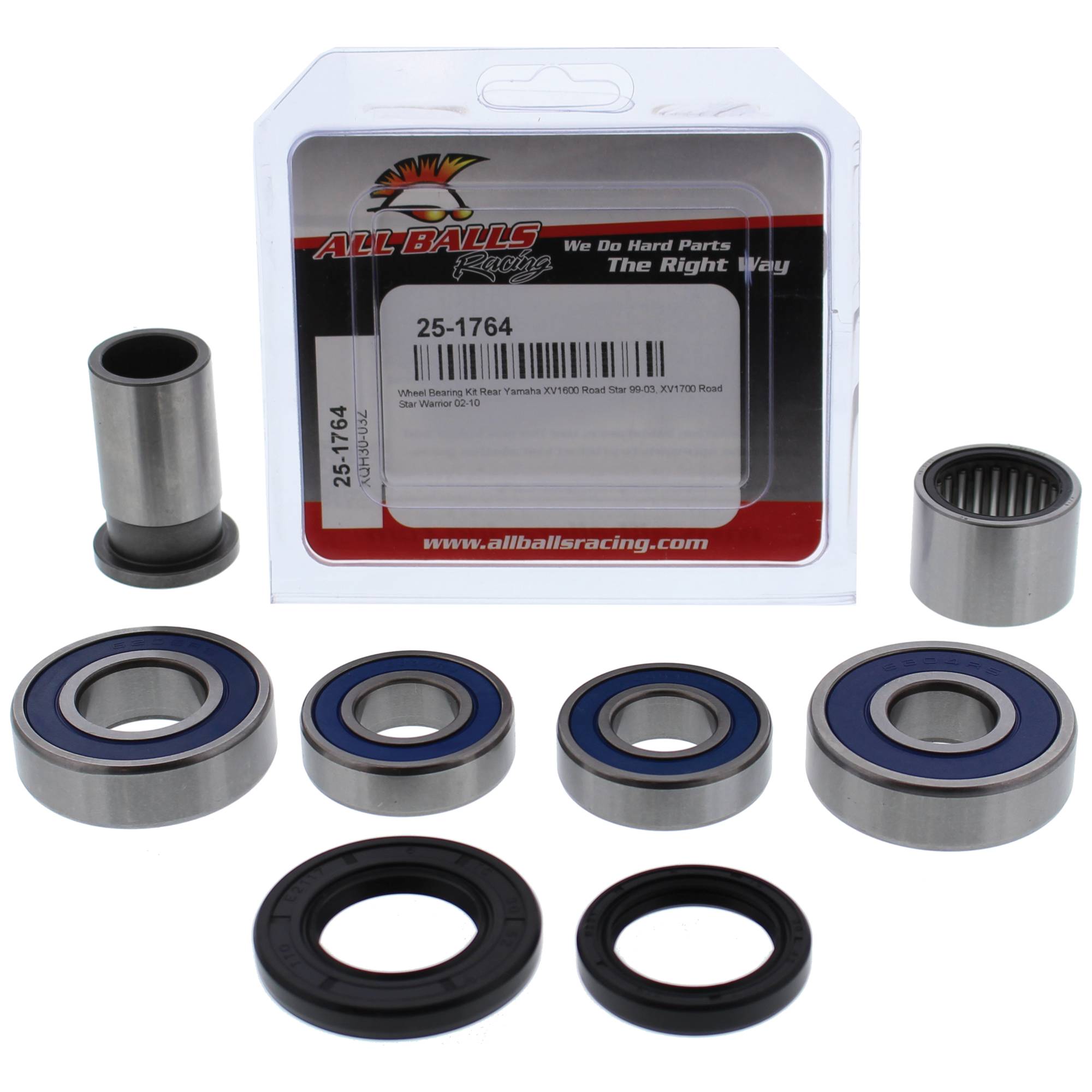 All Balls Wheel Bearing Kit (25-1764) for Yamaha XV1700 Road Star Warrior 02-10