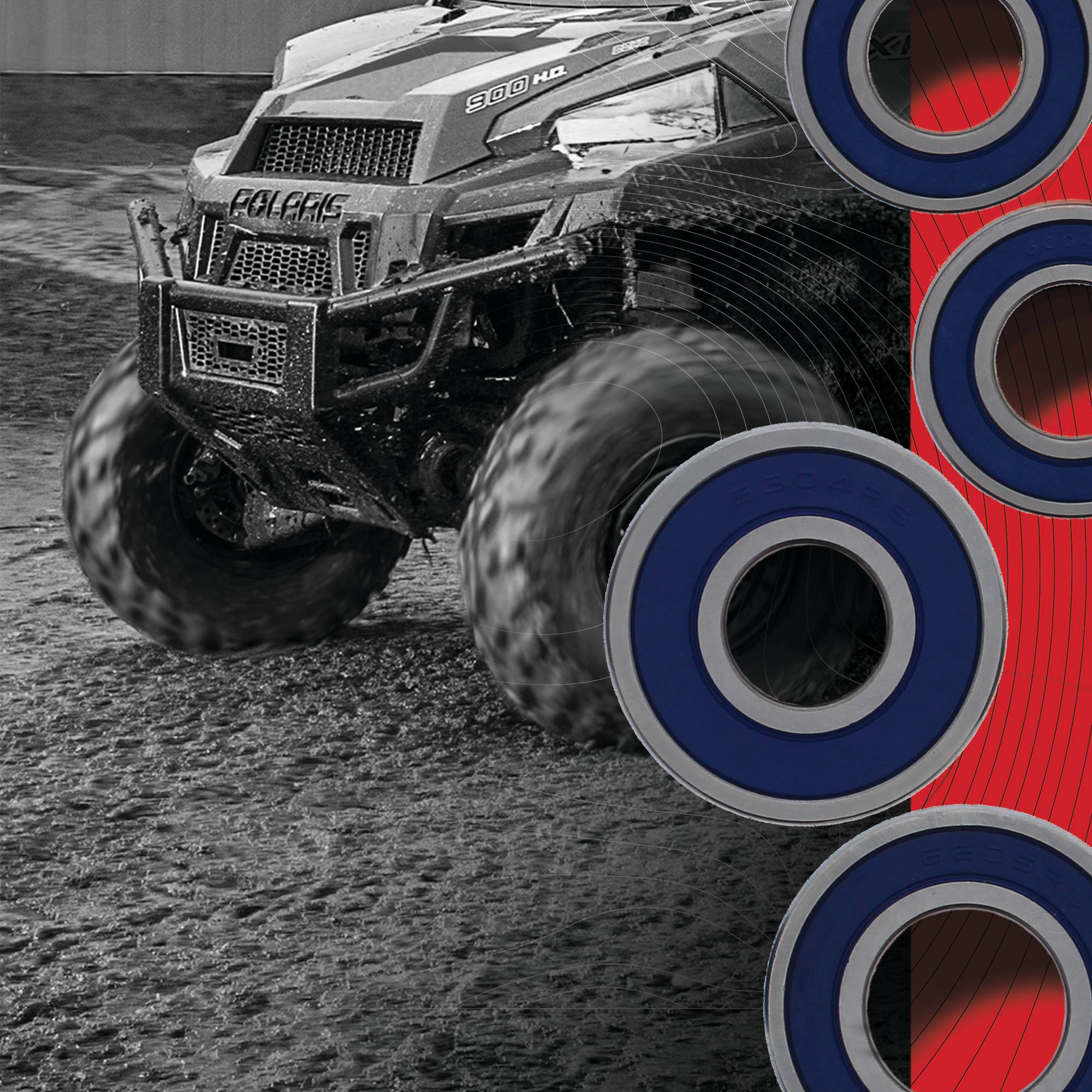 All Balls Wheel Bearing Kit (25-1764) for Yamaha XV1600 Road Star 99 00 01 02 03