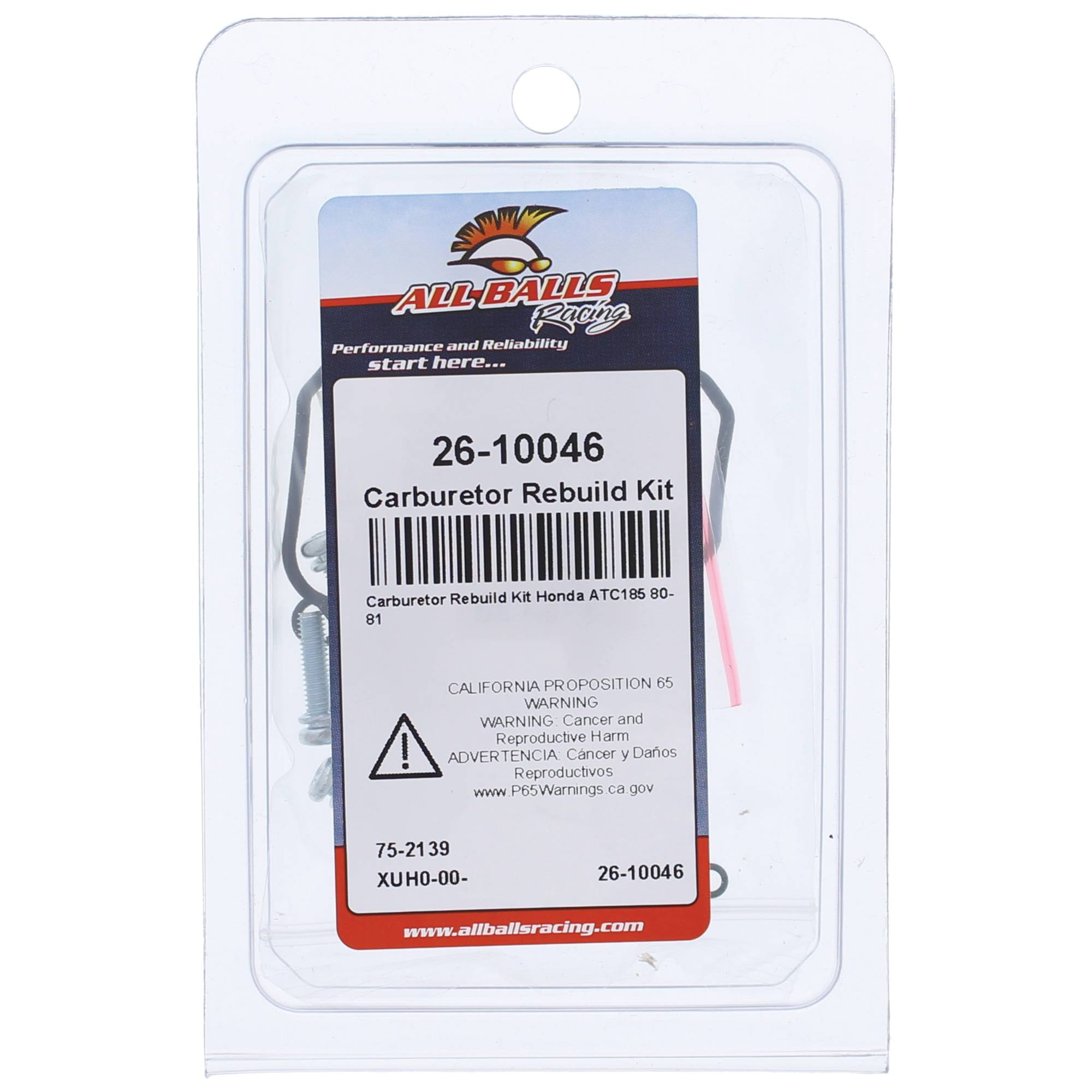 All Balls Carburetor Rebuild Kit (26-10046) for Honda ATC185 80 81