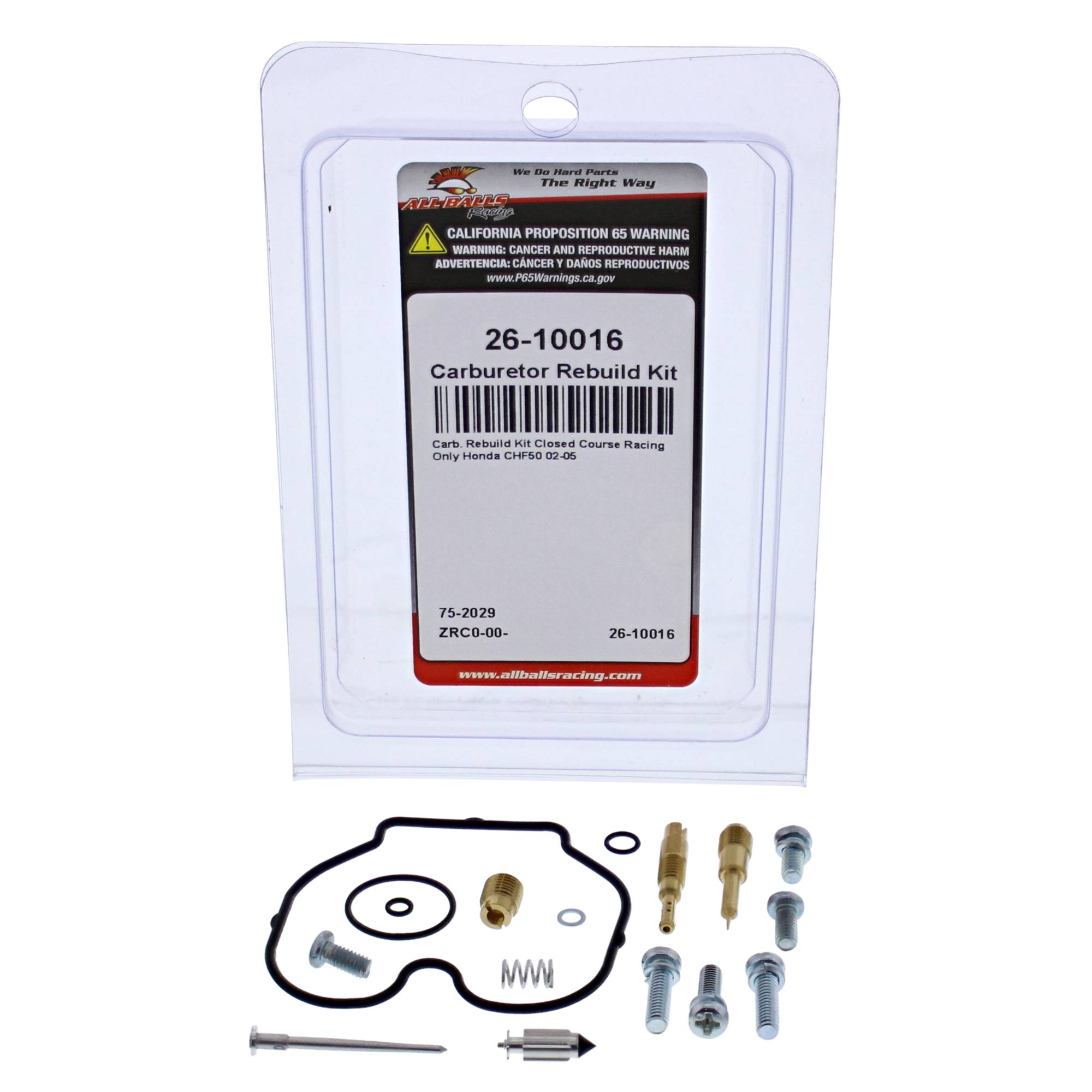 All Balls Carburetor Rebuild Kit (26-10016) for Honda CHF50 02 03 04 05