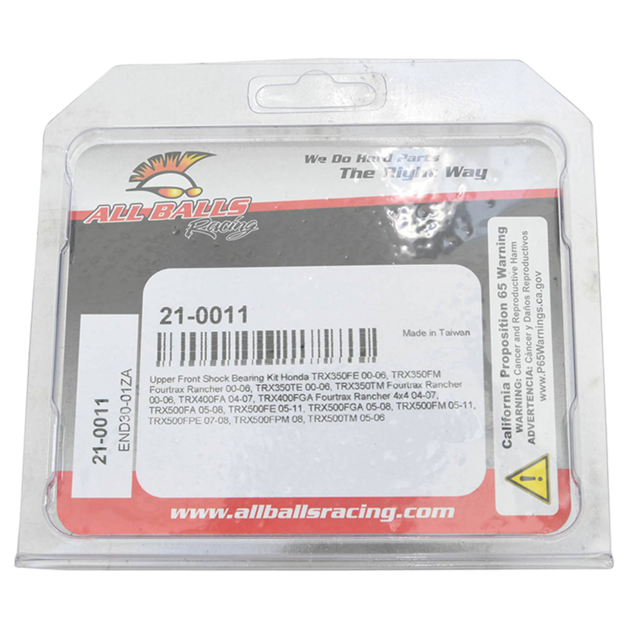 All Balls Shock Bearing Kit (21-0011) for Honda TRX400FA 04-07, TRX500FA 05-08