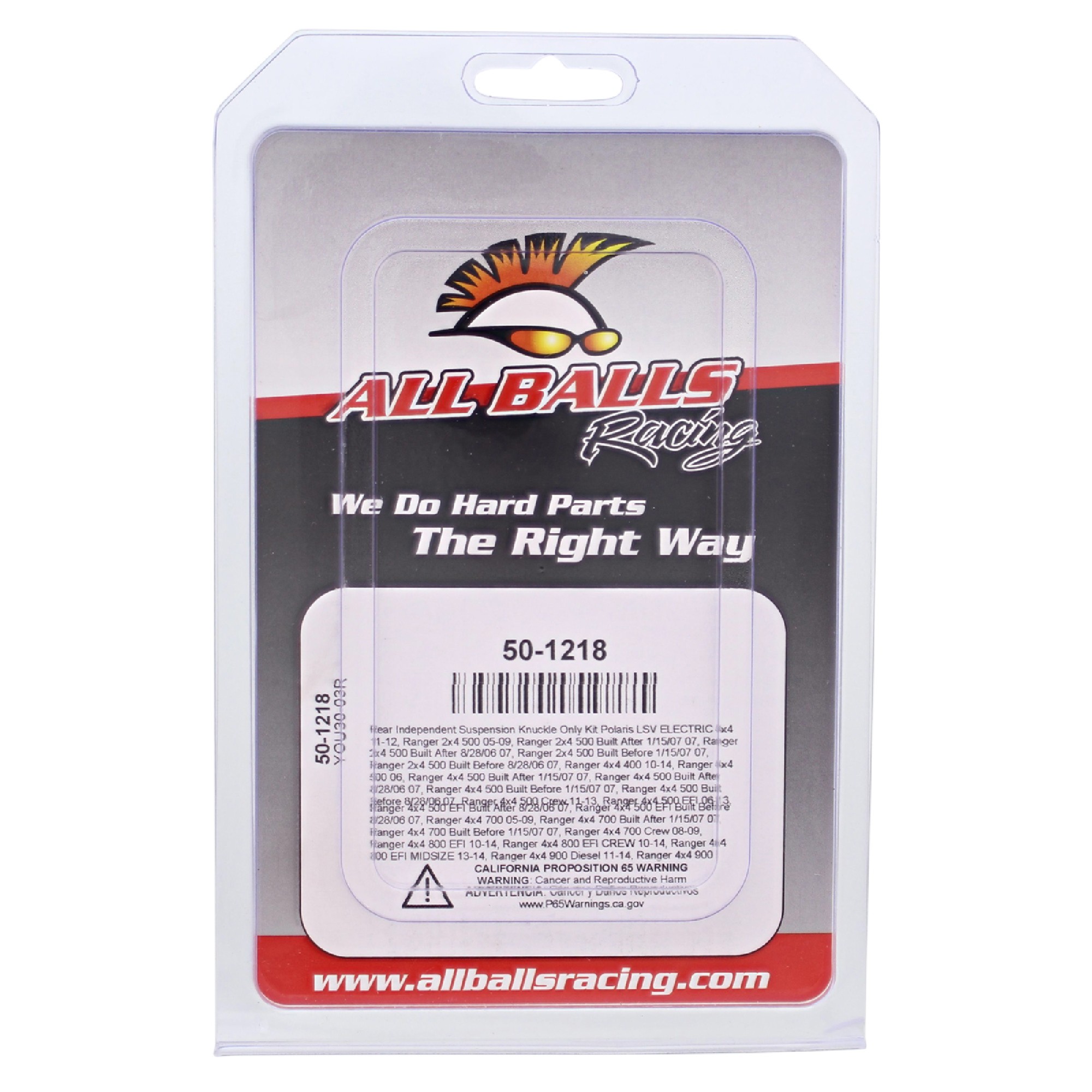 All Balls Rear Independent Knuckle Side Kit (50-1218) for Polaris Ranger 6x6 800