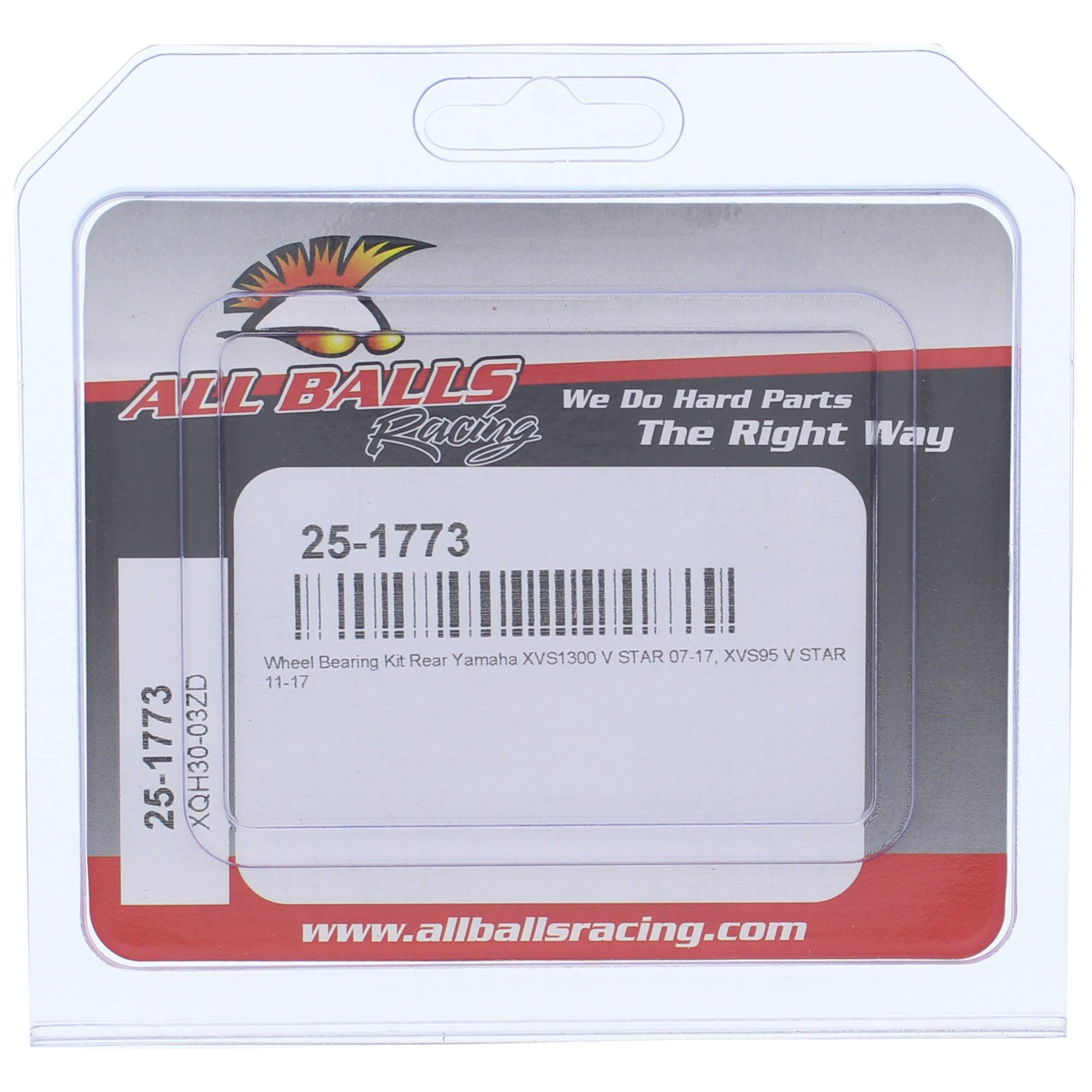 All Balls Wheel Bearing Kit (25-1773) for Yamaha XVS1300 V STAR 07-17