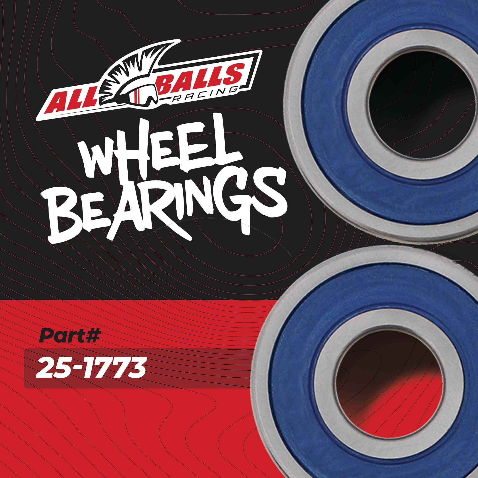 All Balls Wheel Bearing Kit (25-1773) for Yamaha XVS1300 V STAR 07-17