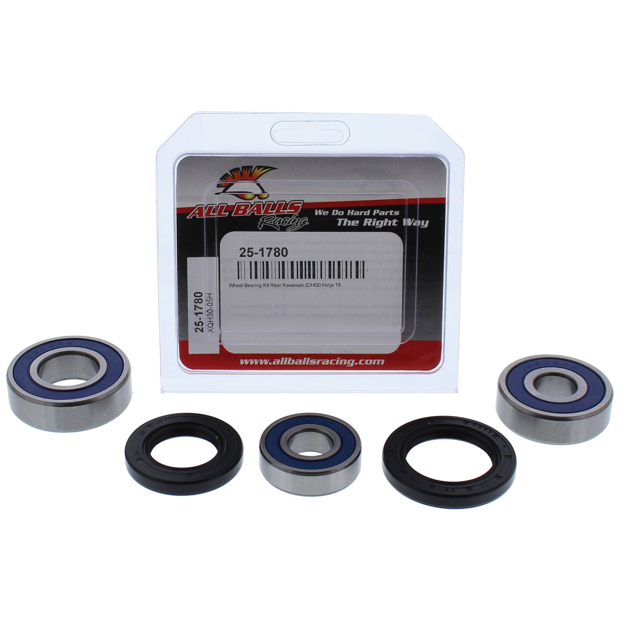 All Balls Wheel Bearing Kit (25-1780) for Kawasaki EX400 Ninja 18 19, Z400 19
