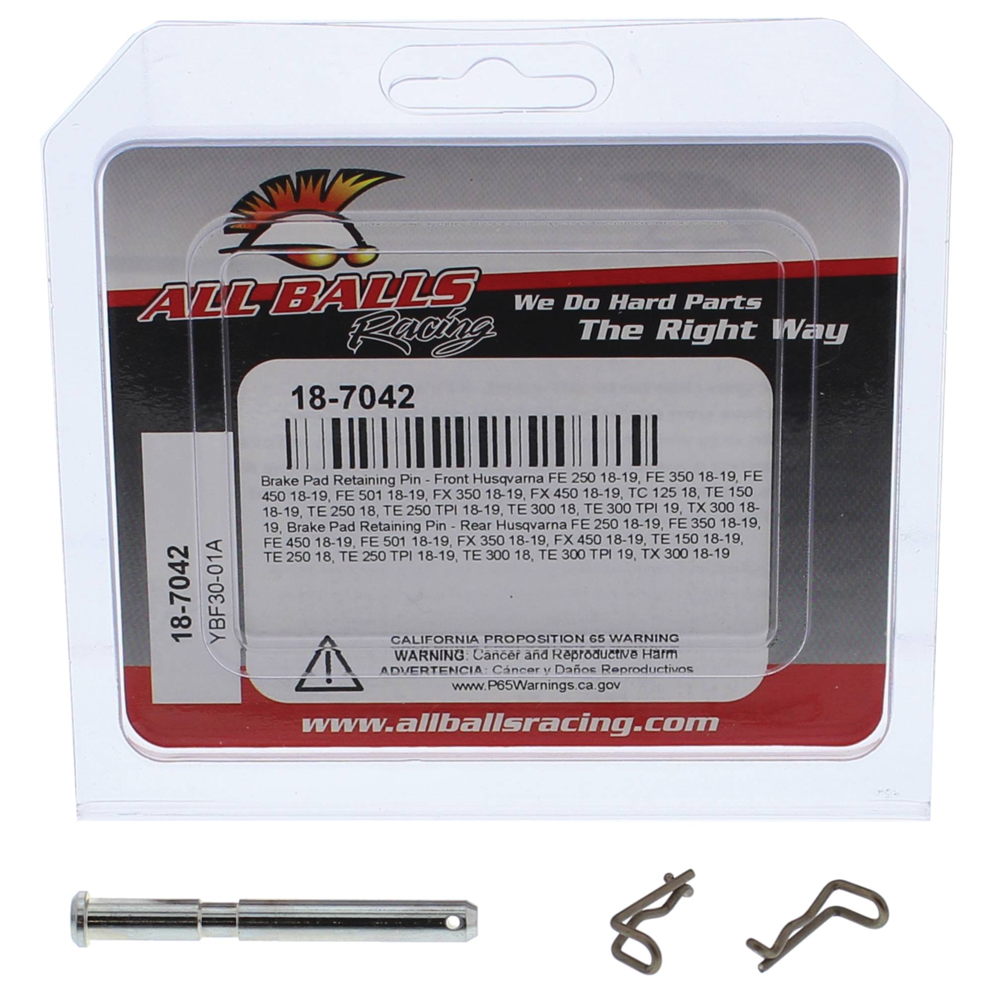 All Balls Caliper Bolt Kit (18-7042) for Husqvarna TE 250 18, TE 250 TPI 18 19