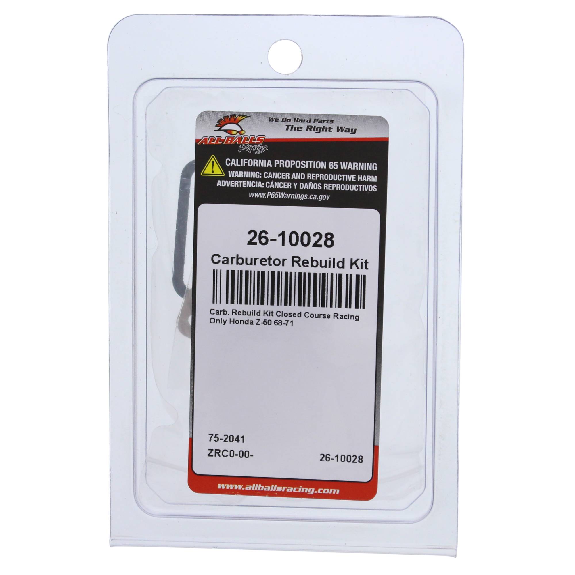 All Balls Carburetor Rebuild Kit (26-10028) for Honda Z-50 68 69 70 71