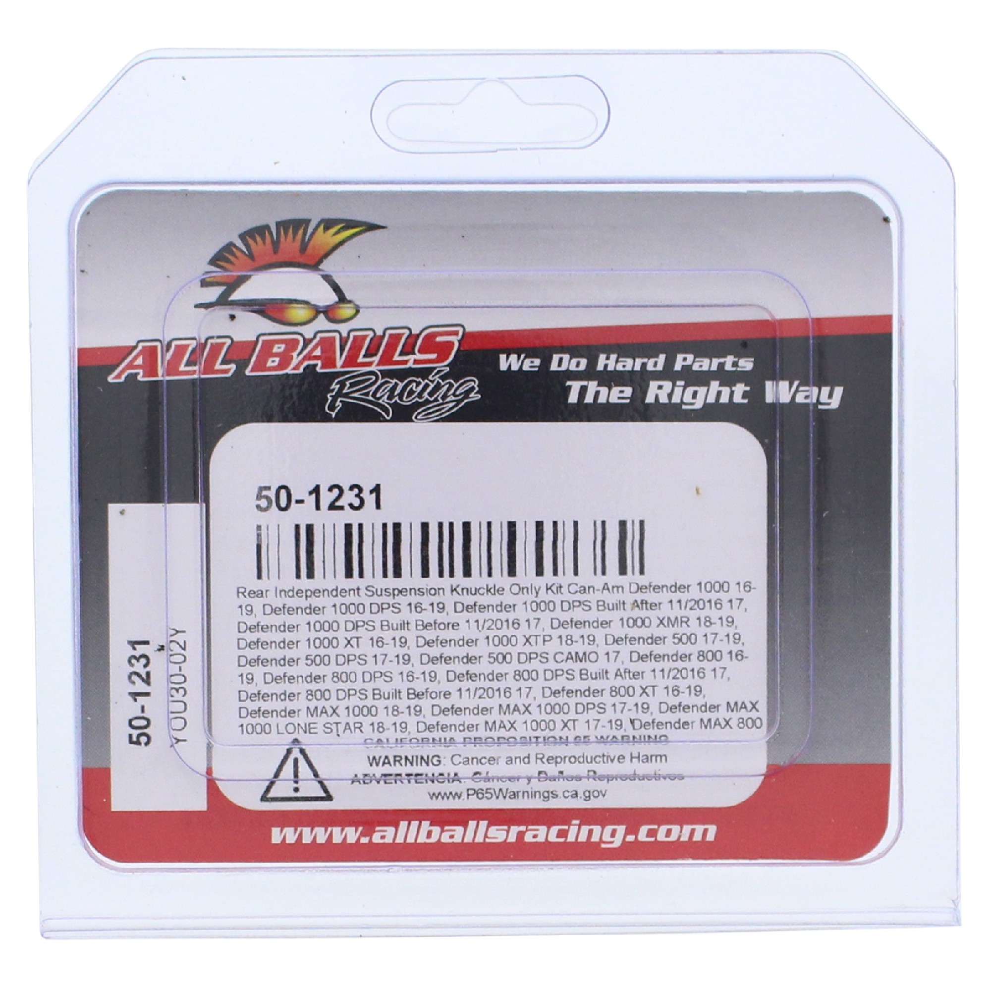 All Balls Rear Independent Knuckle Side Kit 50-1231 for Can-Am Defender 1000 XTP