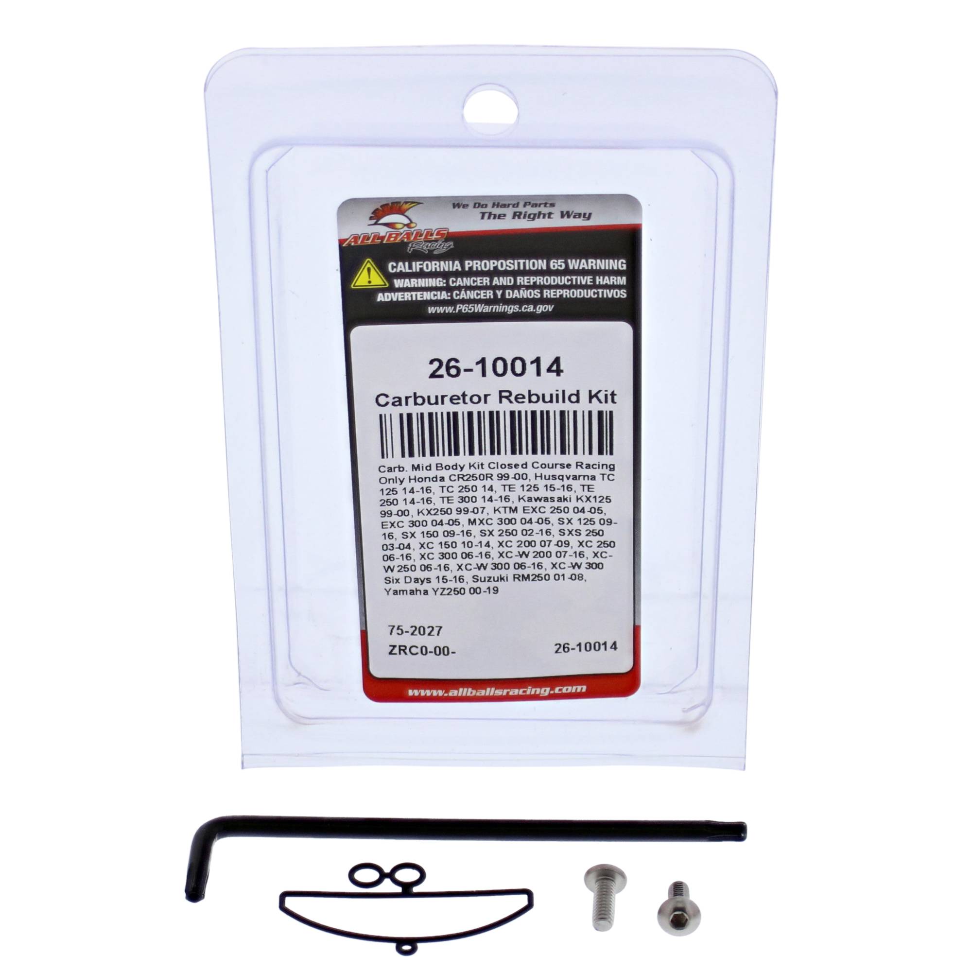 All Balls Carburetor Rebuild Kit (26-10014) for KTM XC-W 300 Six Days 15 16