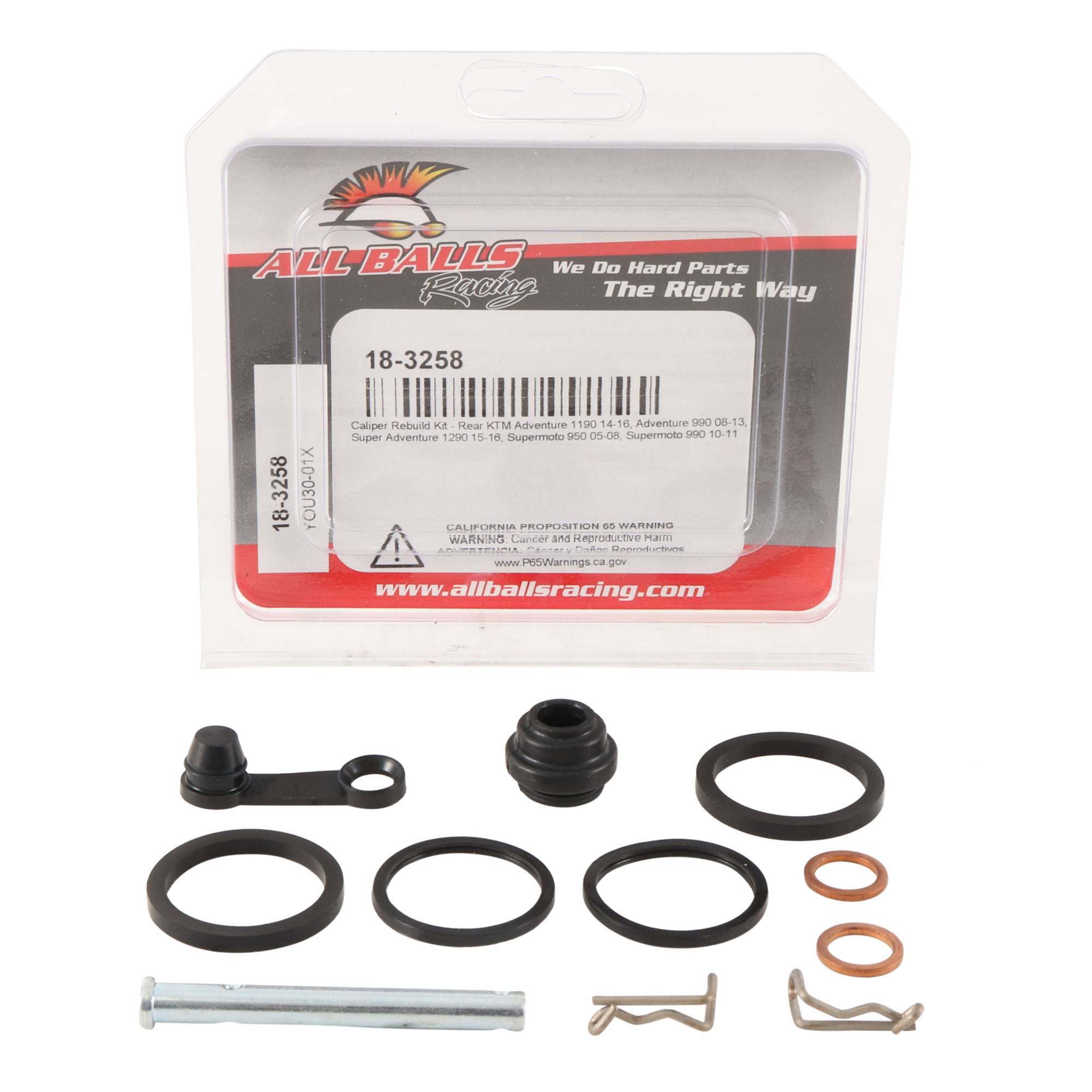 All Balls Caliper Rebuild Kit (18-3258) for KTM Adventure 1190 14 15 16