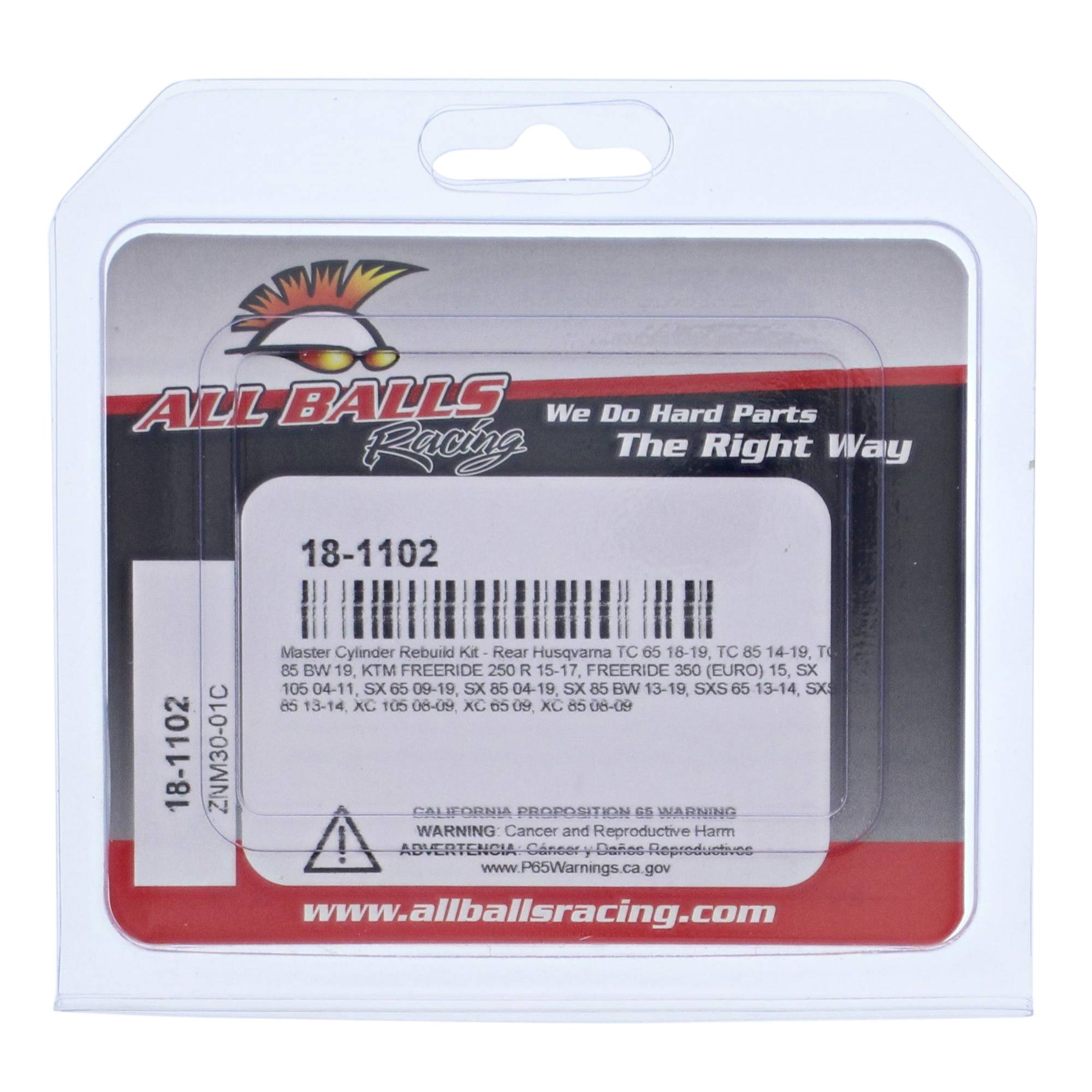 All Balls Master Cylinder Rebuild kit (18-1102) for KTM FREERIDE 350 (EURO) 15