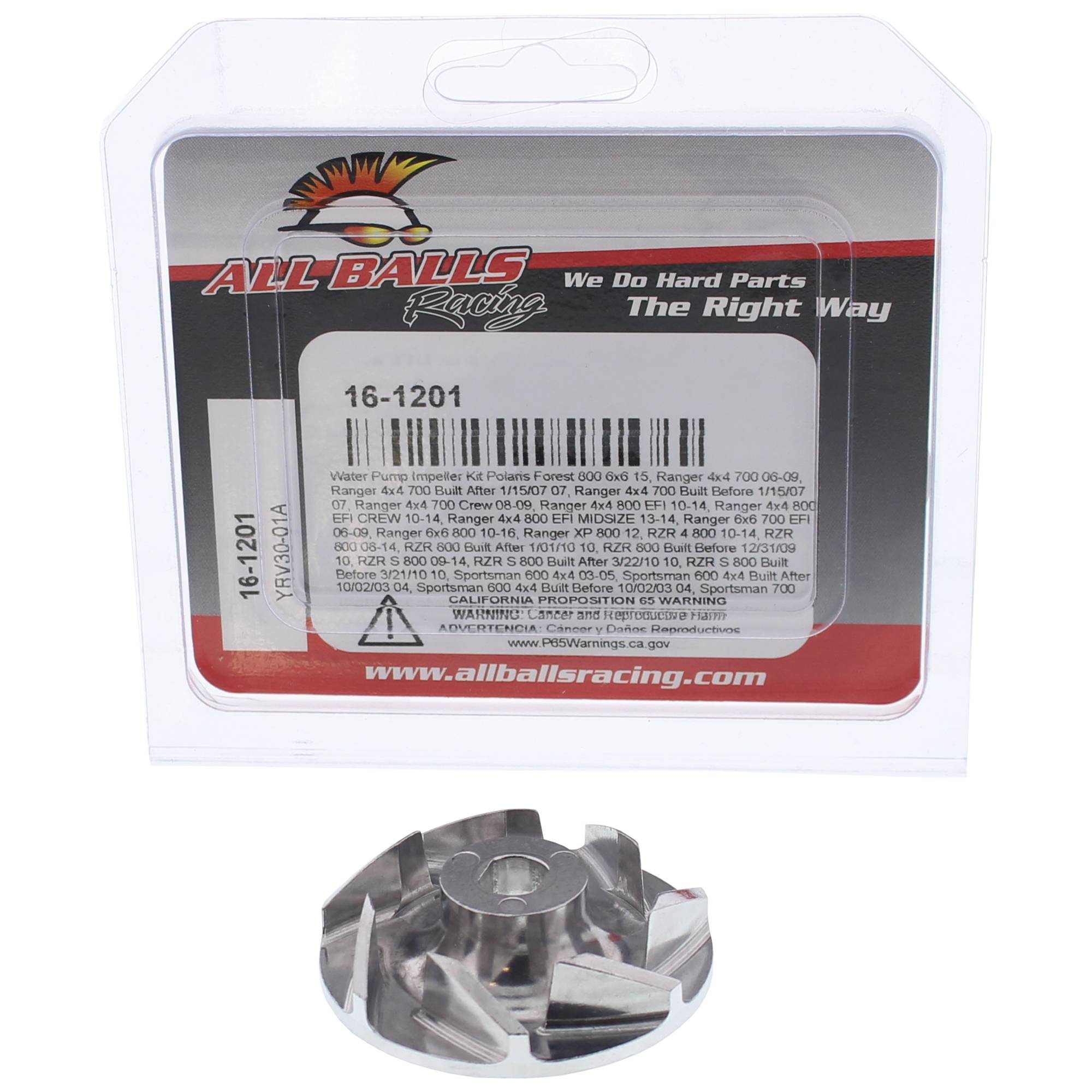 All Balls Water Pump Impeller Kit (16-1201) for Polaris Sportsman X2 700 EFI 08