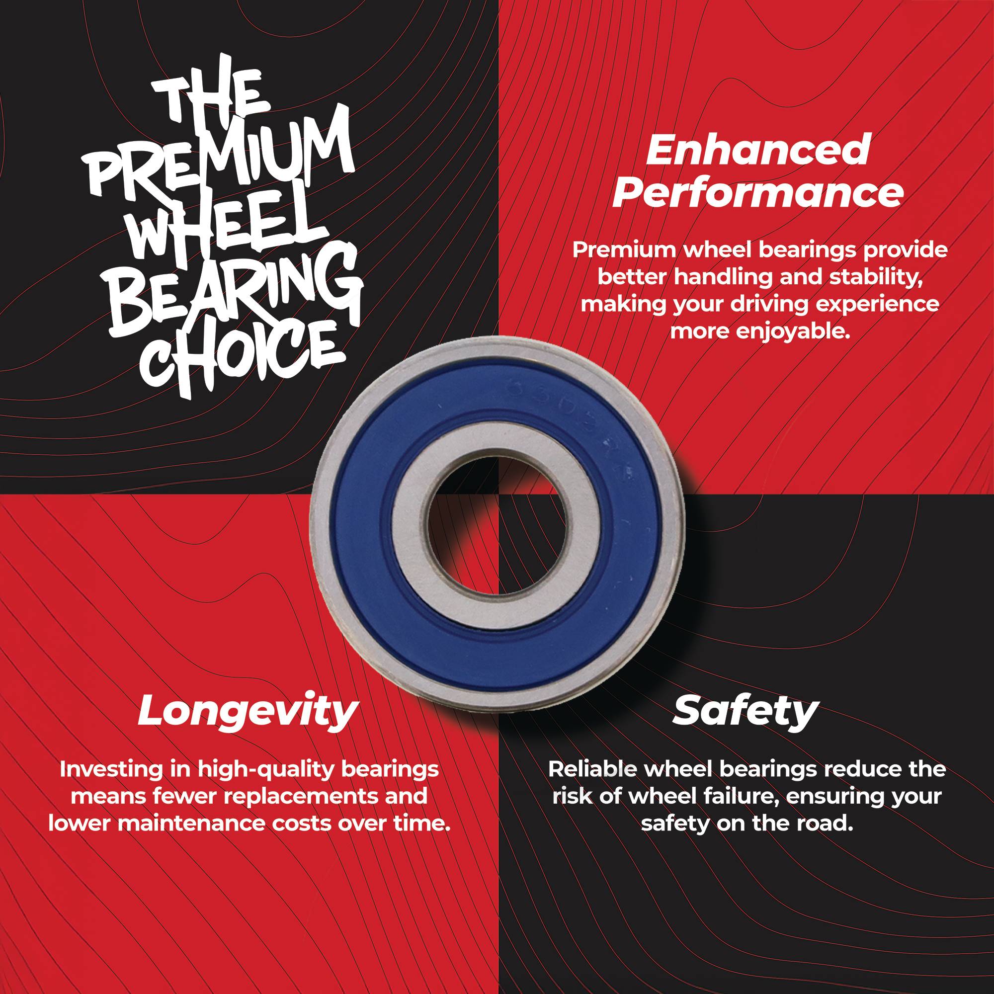 25-1317 Wheel Bearing Seal Kit for Honda ATC 110 185 200 300X E M ES ATC250R Fatcat 81-87