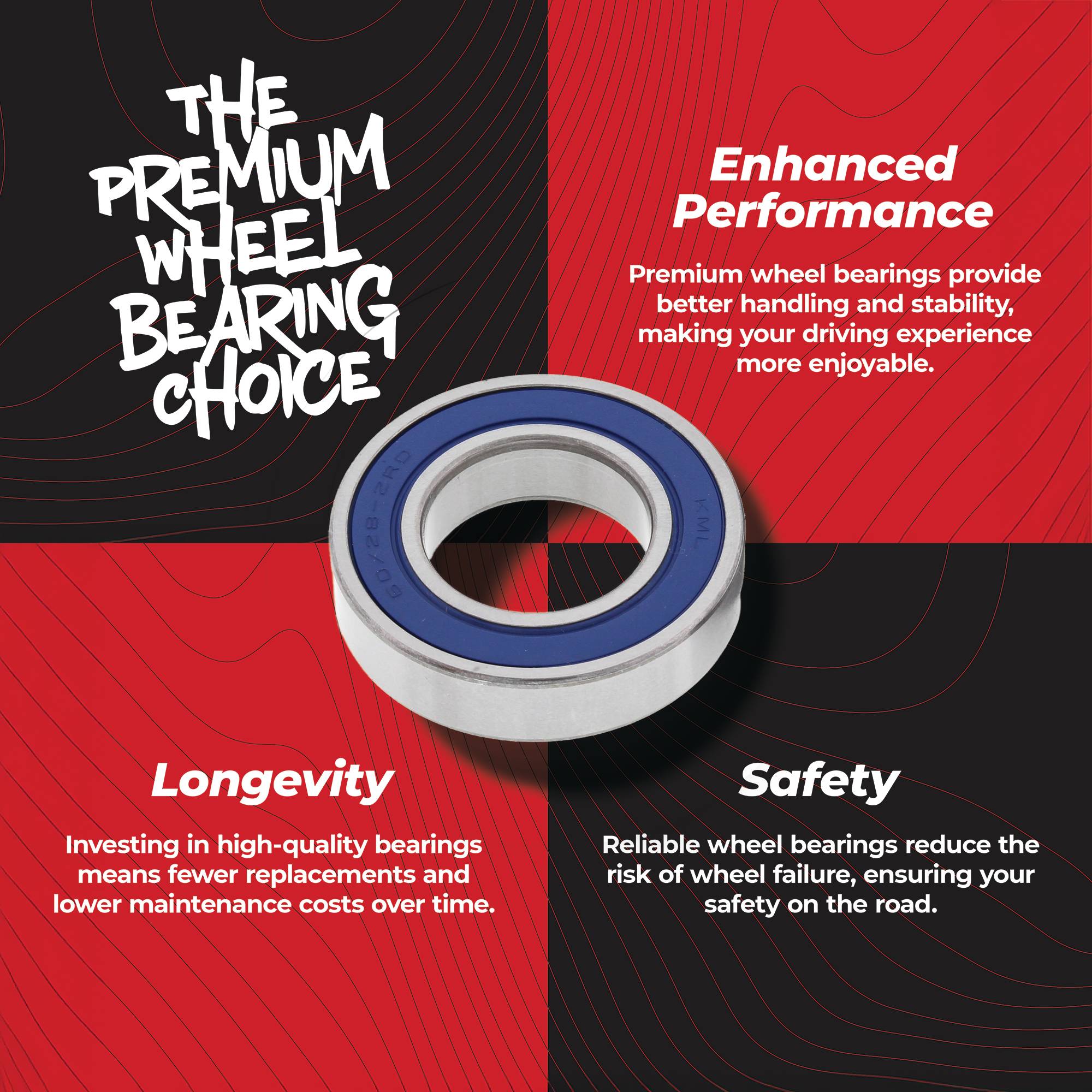 Wheel Bearing Kit for Honda, 25-1028