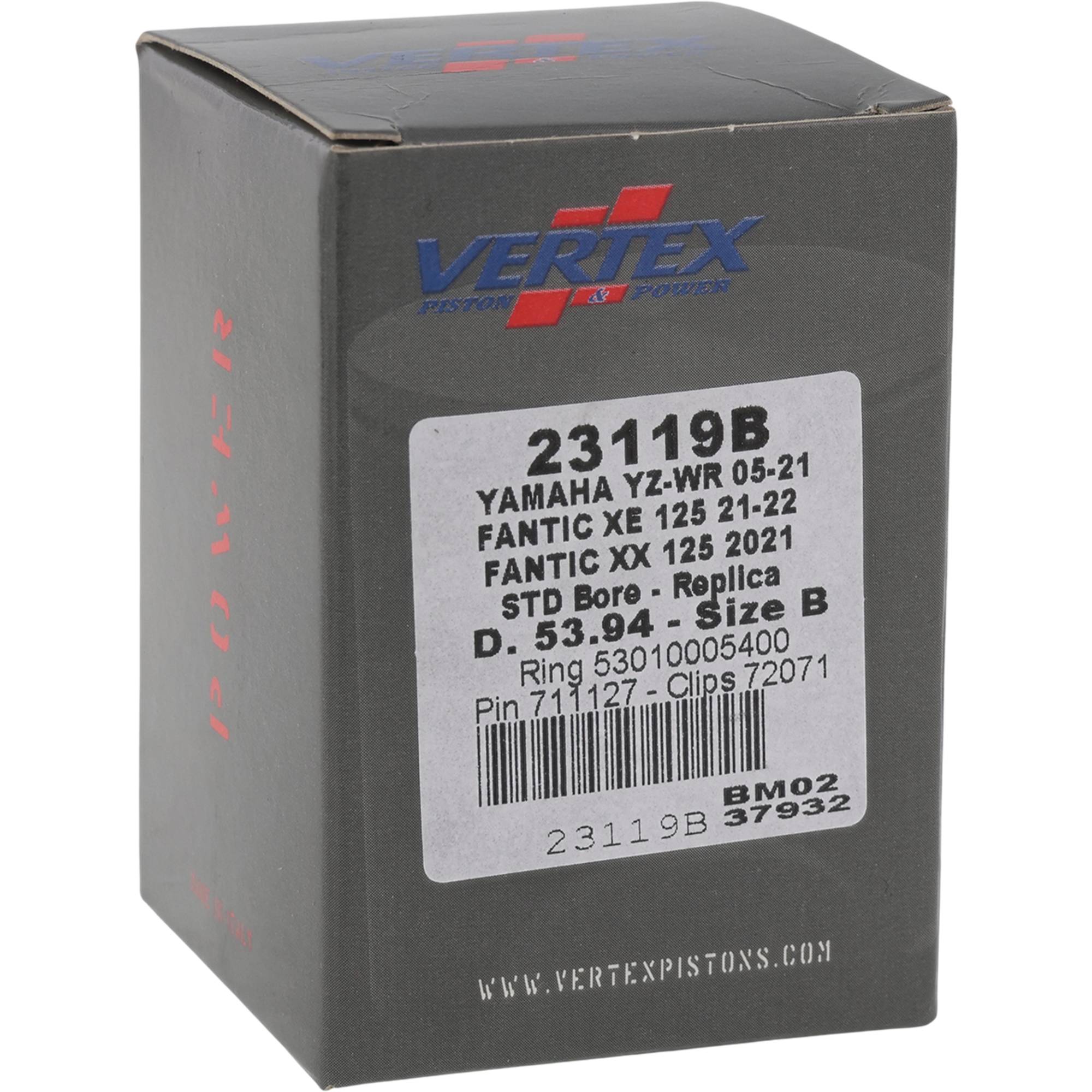 23119B  Replica Piston Kit for 2005 - 2016 Yamaha Yz 125 1C3-11631-03-B0