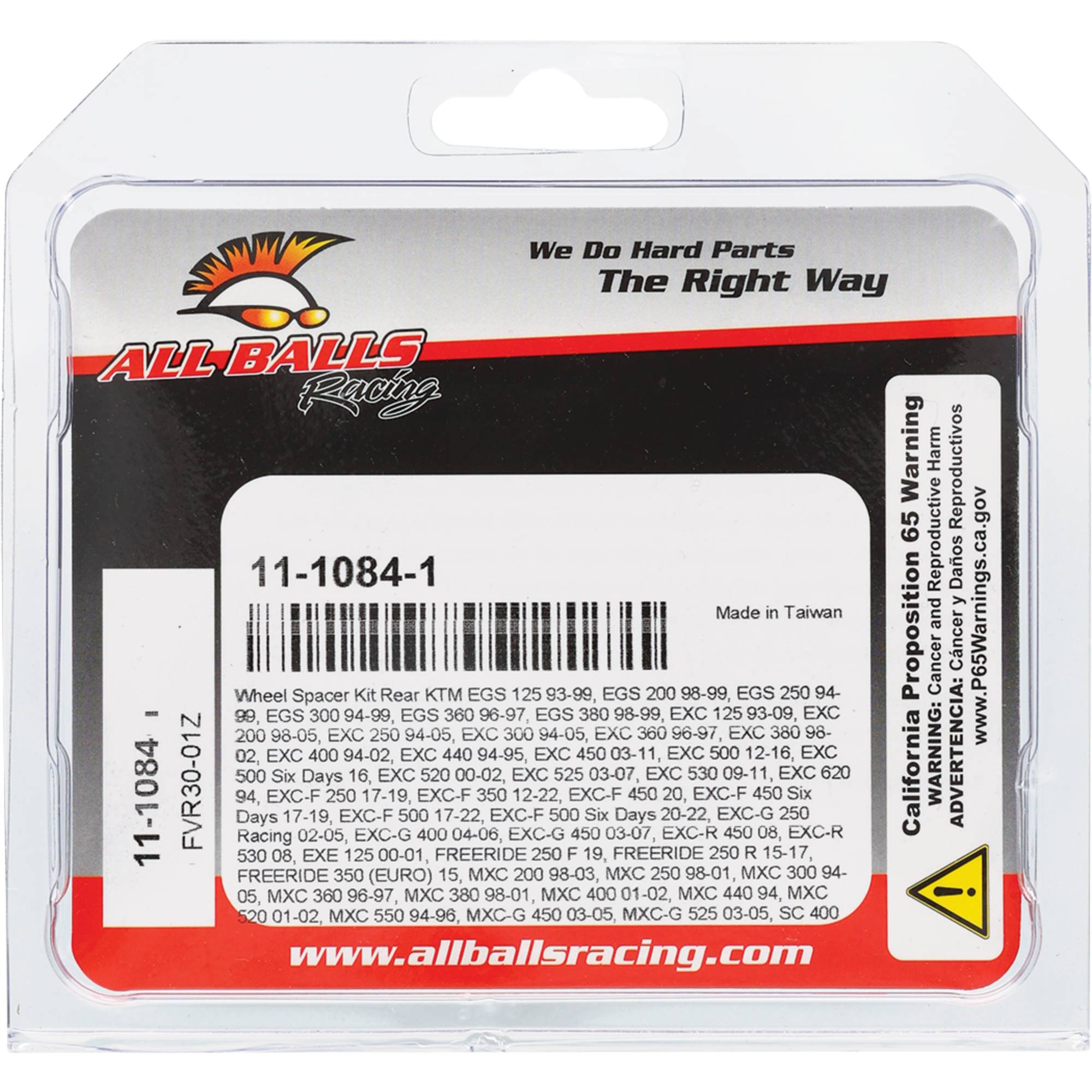 Rear Wheel Spacer Kit for Husaberg 390Fe 10-11, 450Fc 04-05, 11-1084-1