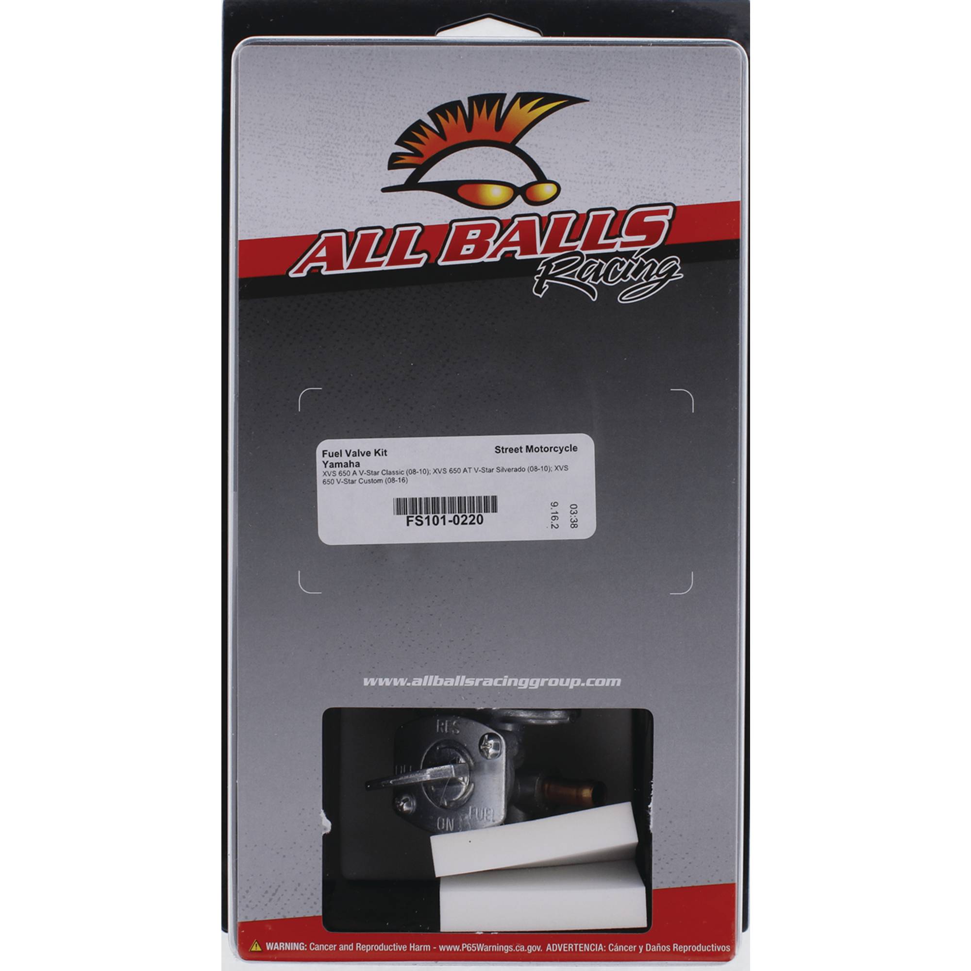 Fuel Valve Kit For Yamaha XVS 650 A V-Star Classic 2008-2010; FS101-0220