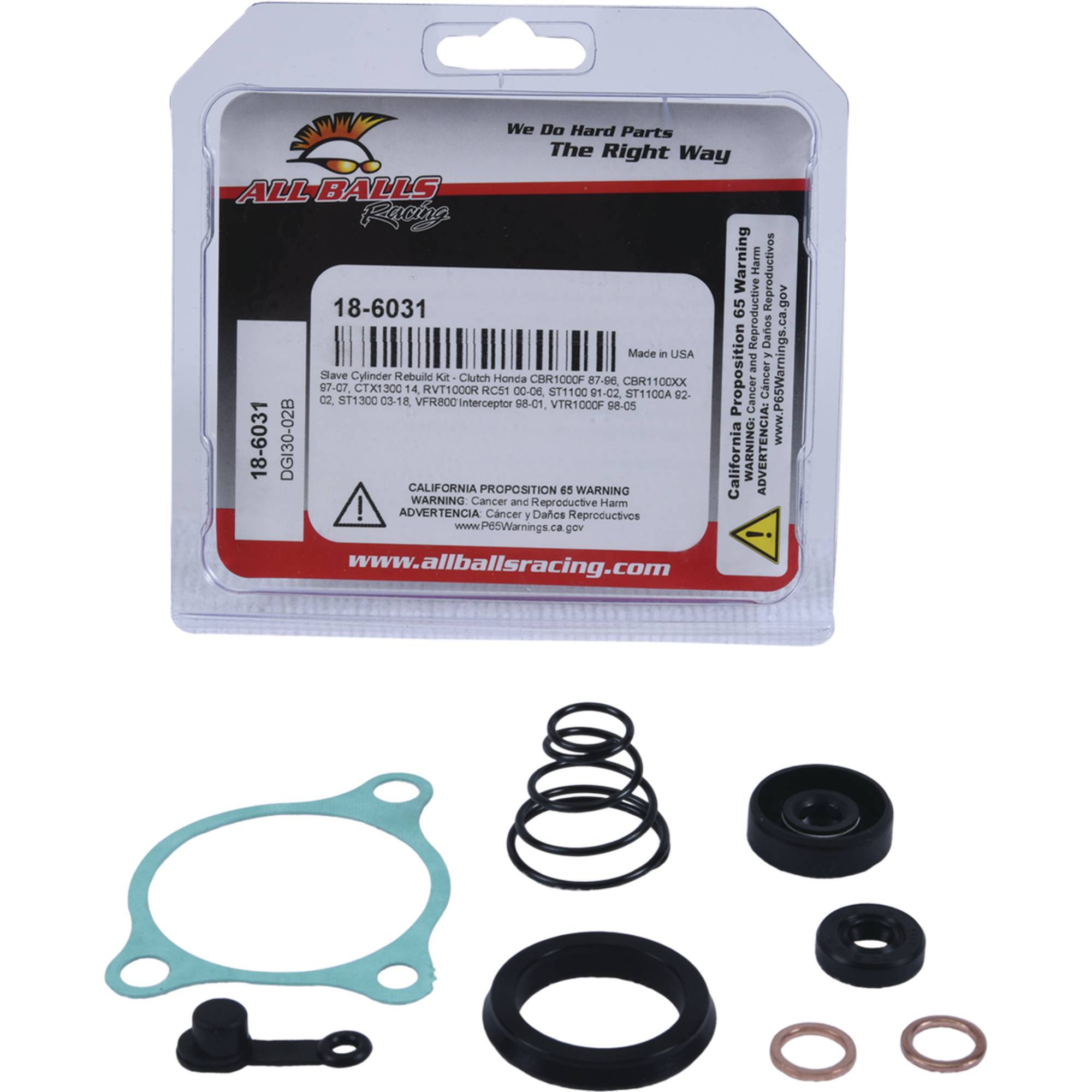 All Balls Clutch Slave Cylinder Kit 18-6031 for Honda CBR1000F 1987-1996