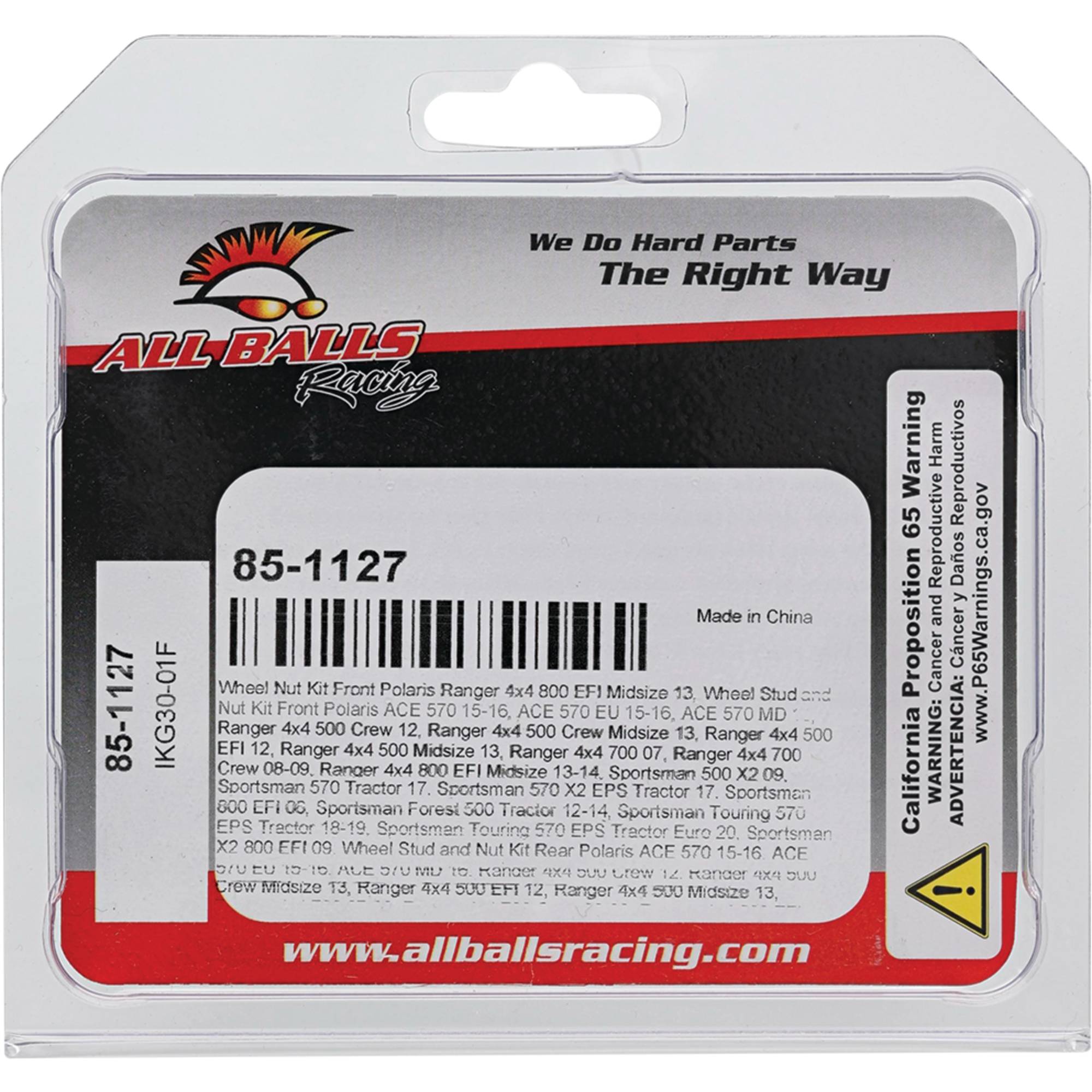 All Balls Wheel Stud and Nut Kit 85-1127 for Polaris ACE 570 2015-2016