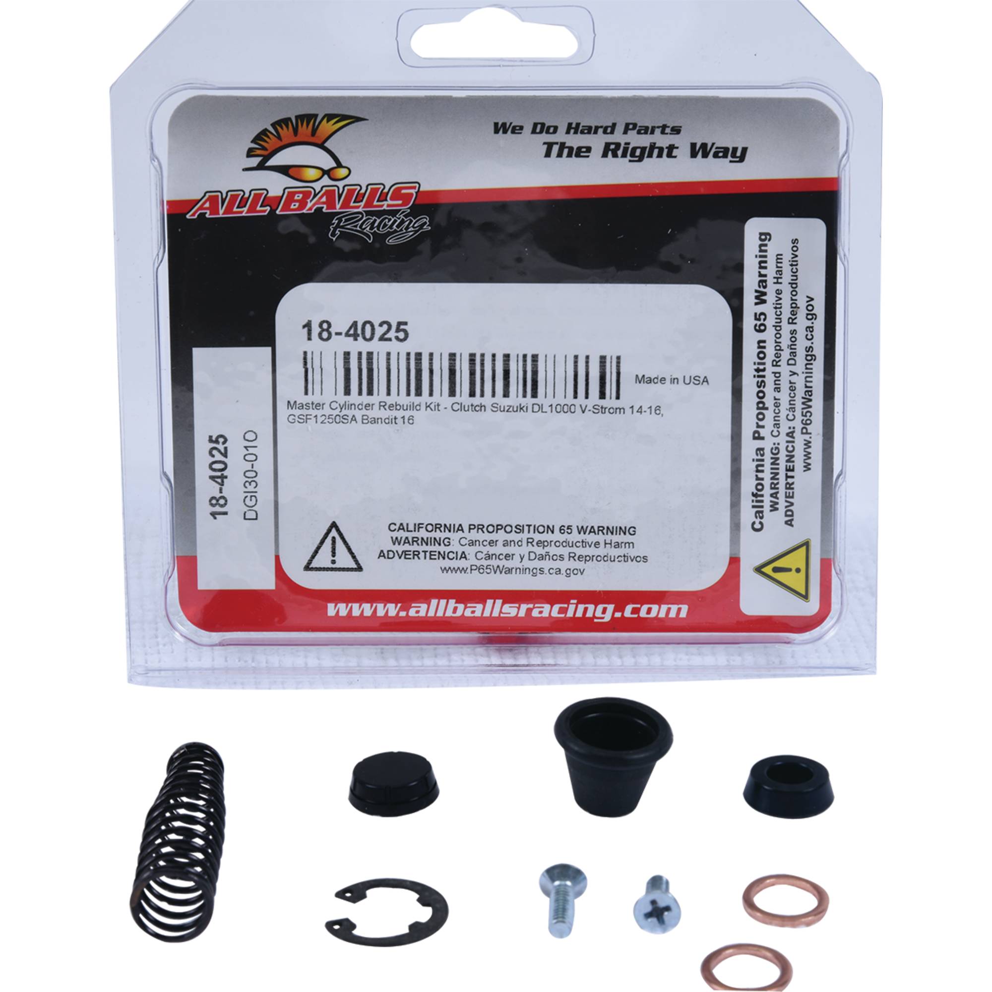 All Balls Clutch Master Cylinder Kit 18-4025 for Suzuki DL1000 V-Strom 2014-2016