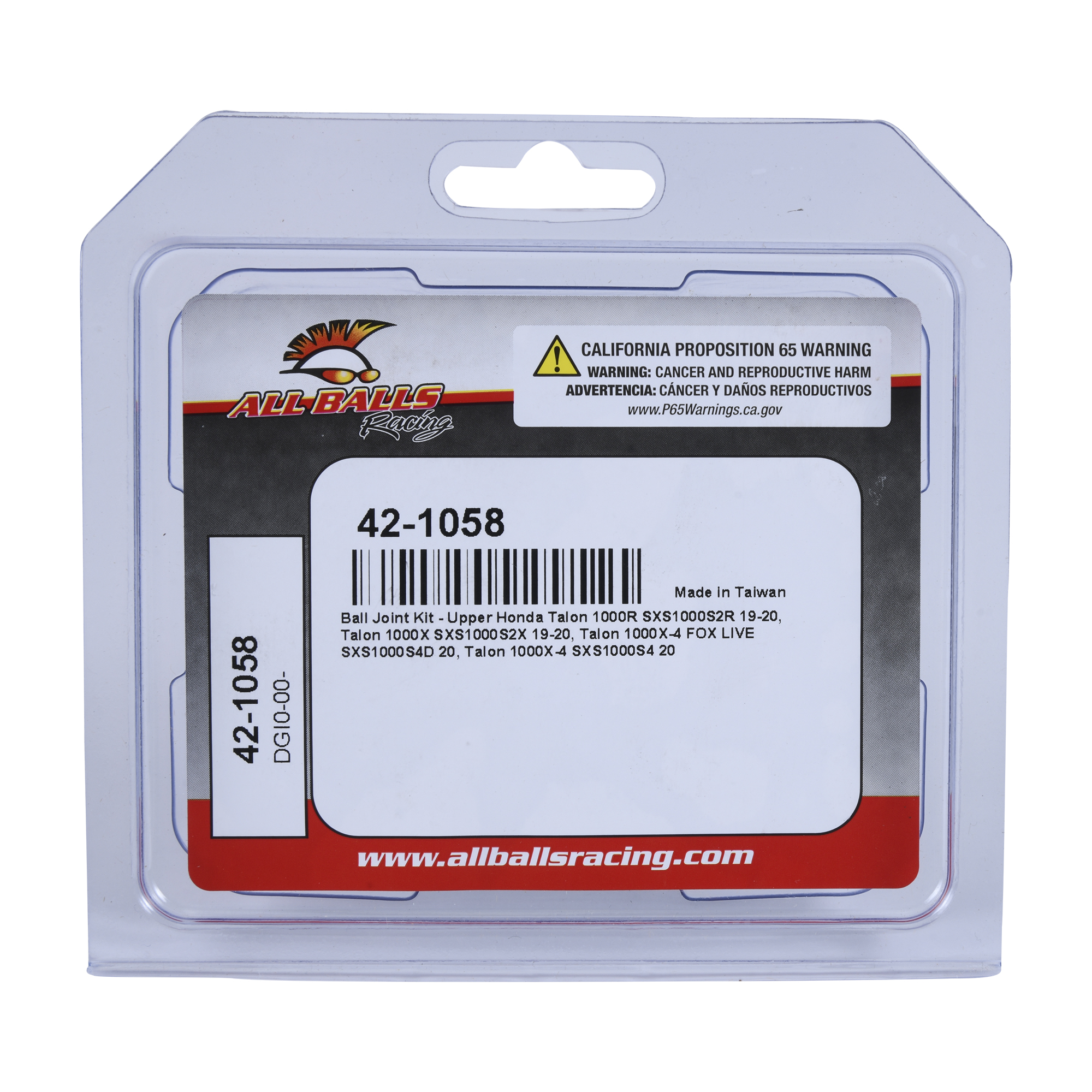 All Balls Ball Joint Kit (42-1058) for Honda Talon 1000R SXS1000S2R 2019-2020