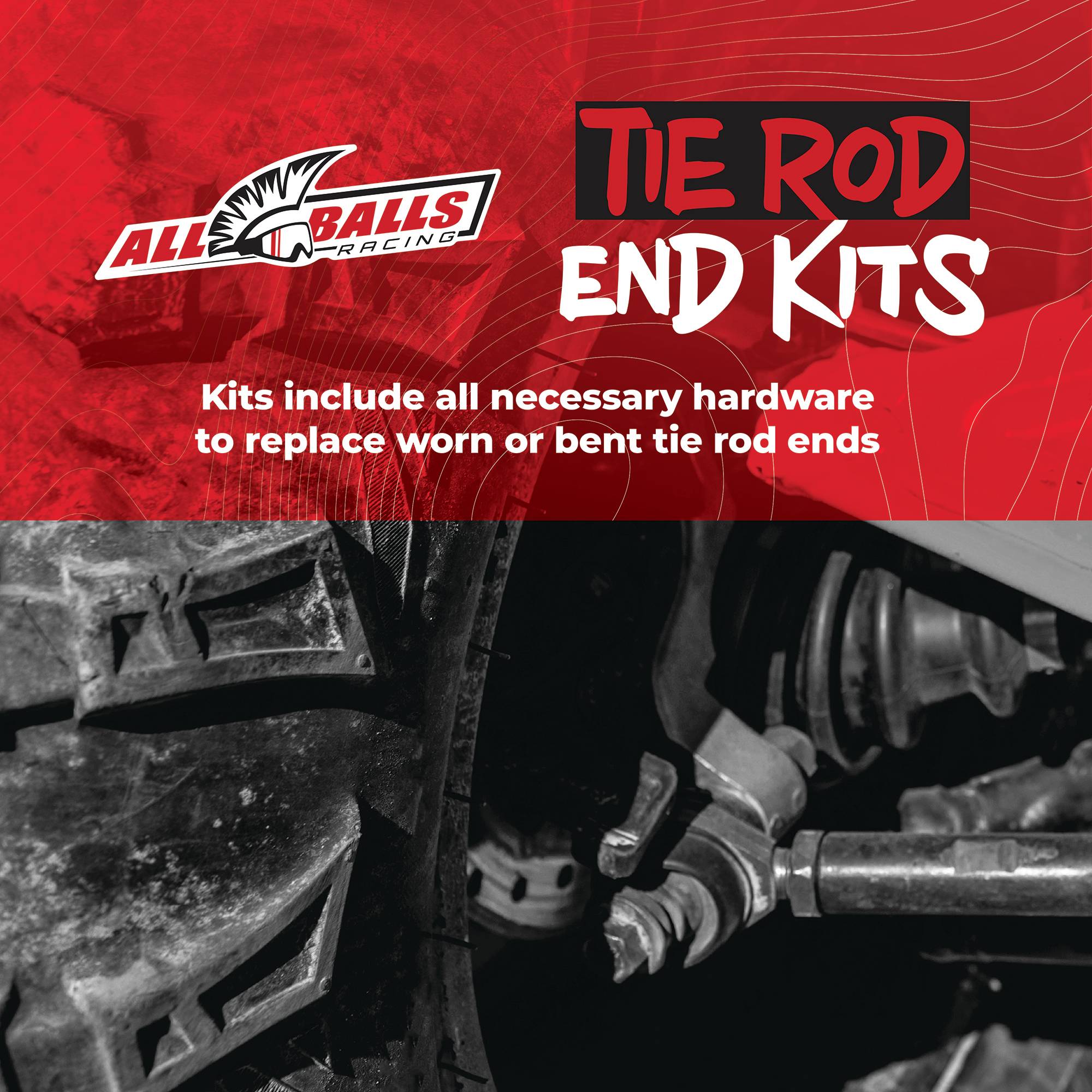 All Balls Tie Rod End Kit (51-1095) for Honda Talon 1000R SXS1000S2R 2019-2020