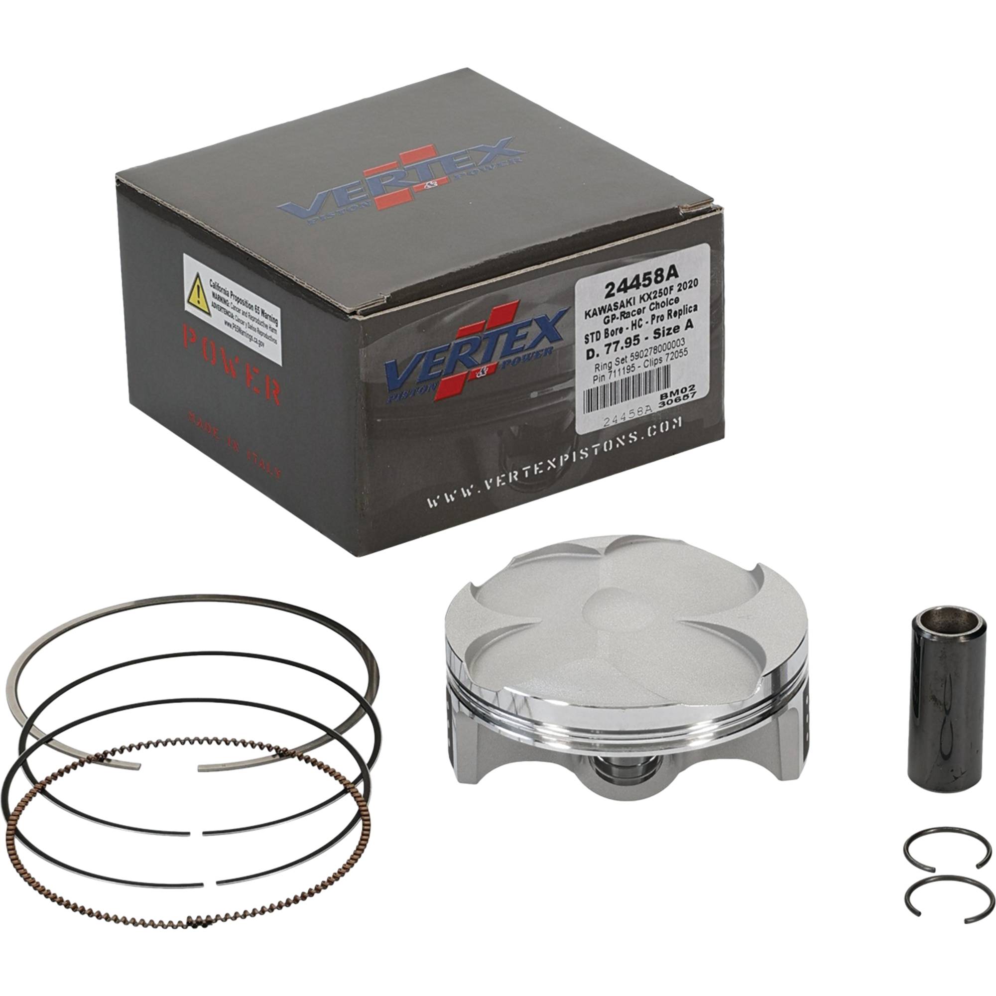 Vertex GP Racer's Choice Piston Kit 24458A for Kawasaki KX 250 F 2020