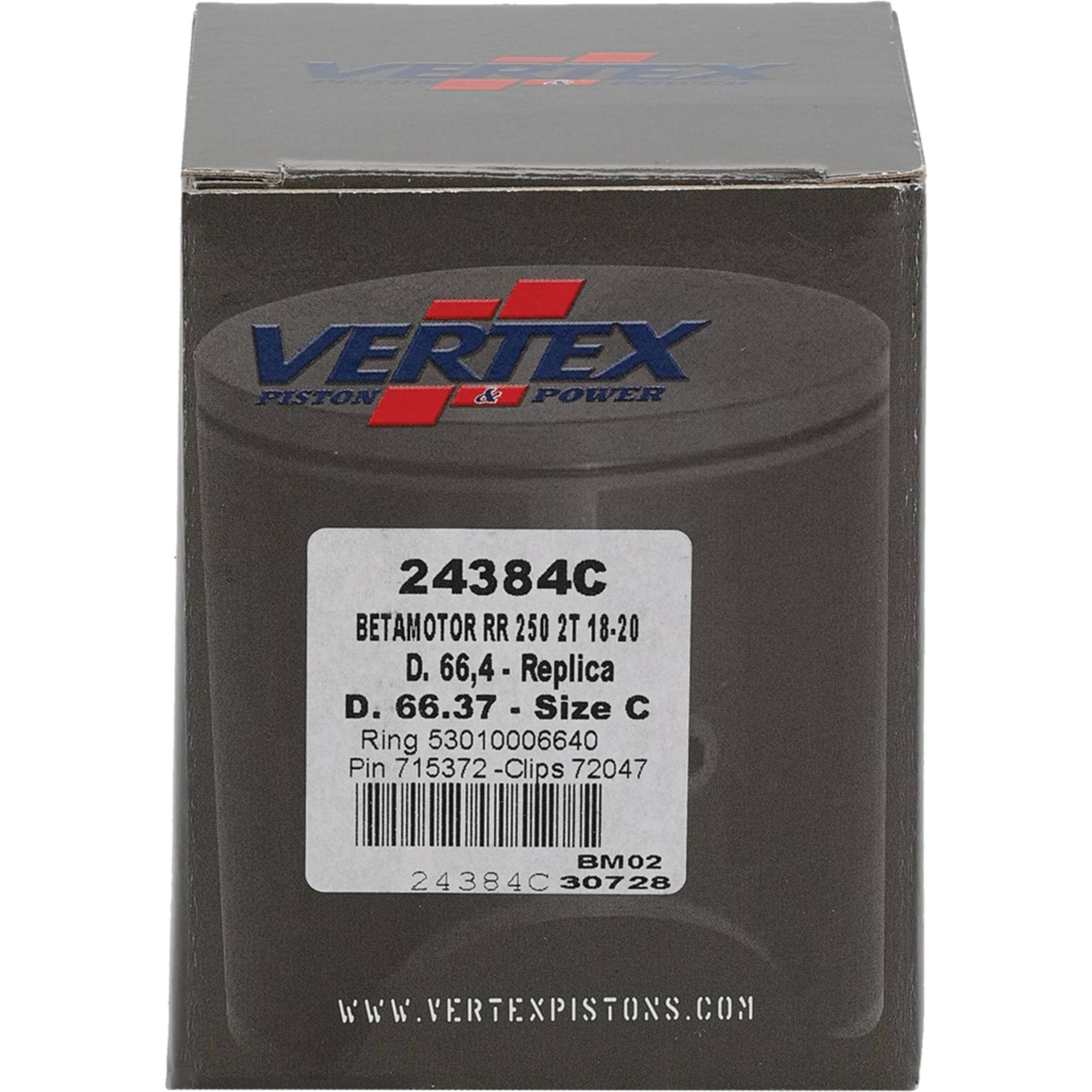 Vertex Cast Replica Piston Kit 24384C for Beta RR 2T 250 2018-2020