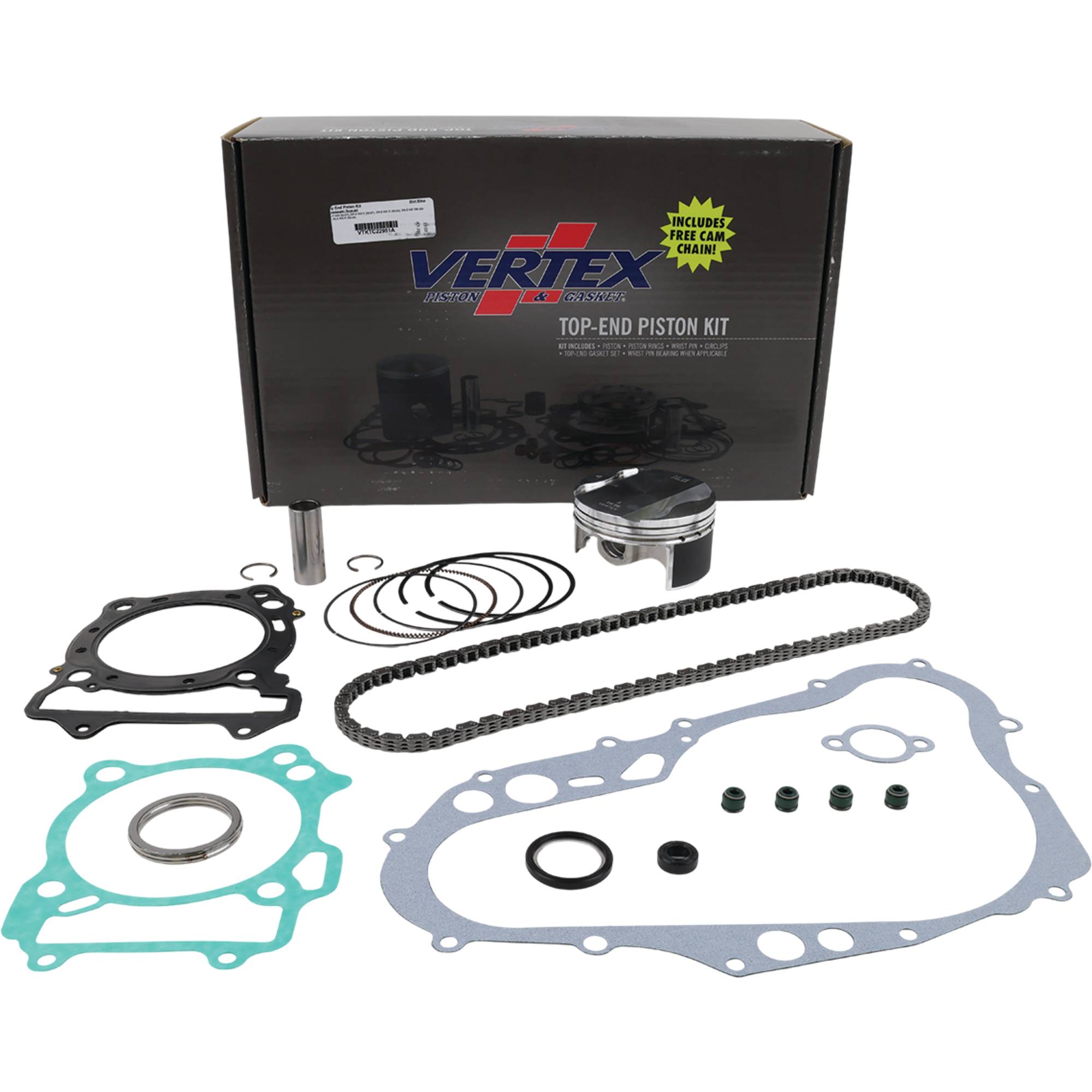 Vertex Top End Piston Kit VTKTC22951A for Kawasaki KLX 400 R 2003-2004