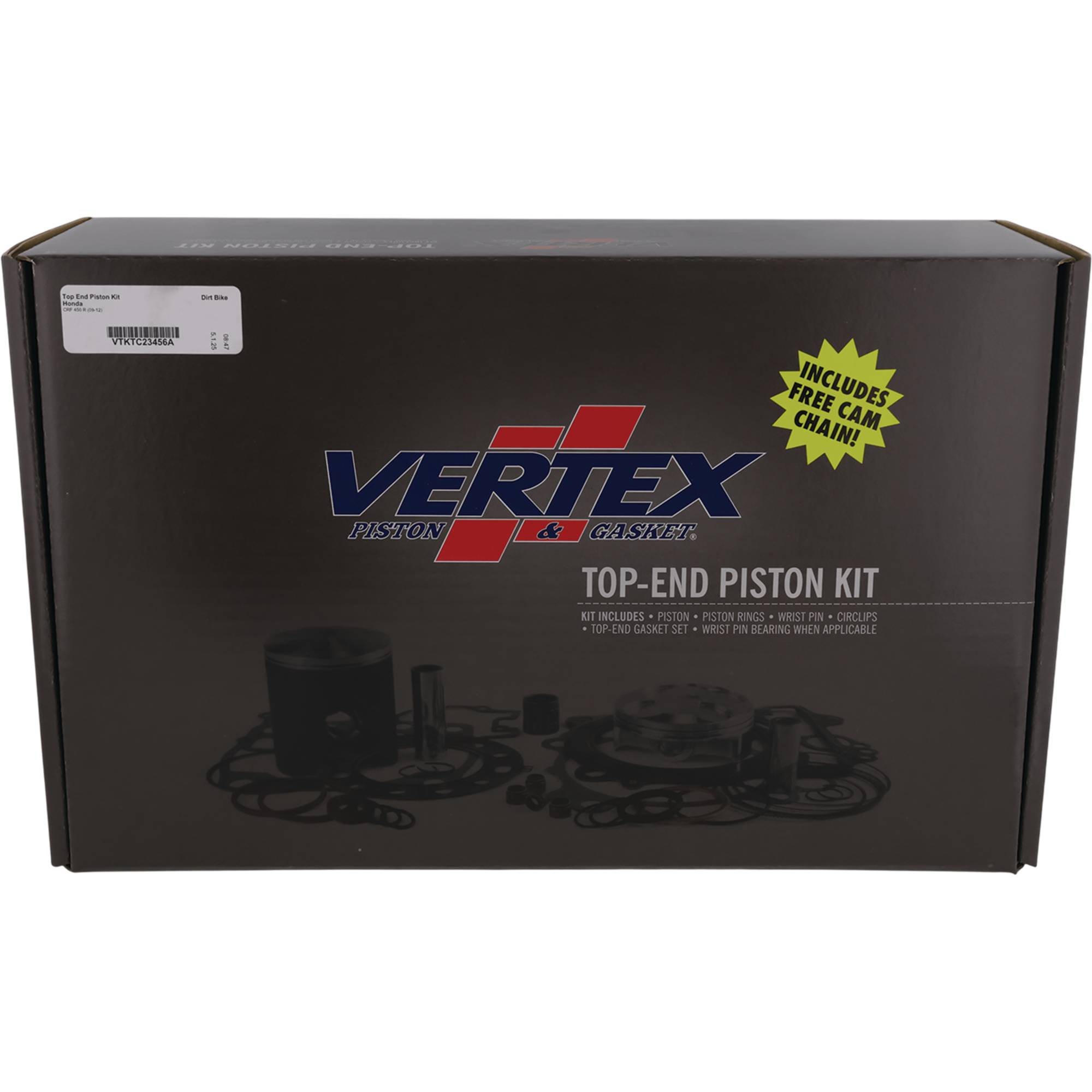 Vertex Top End Piston Kit VTKTC23456A for Honda CRF 450 R 2009-2012