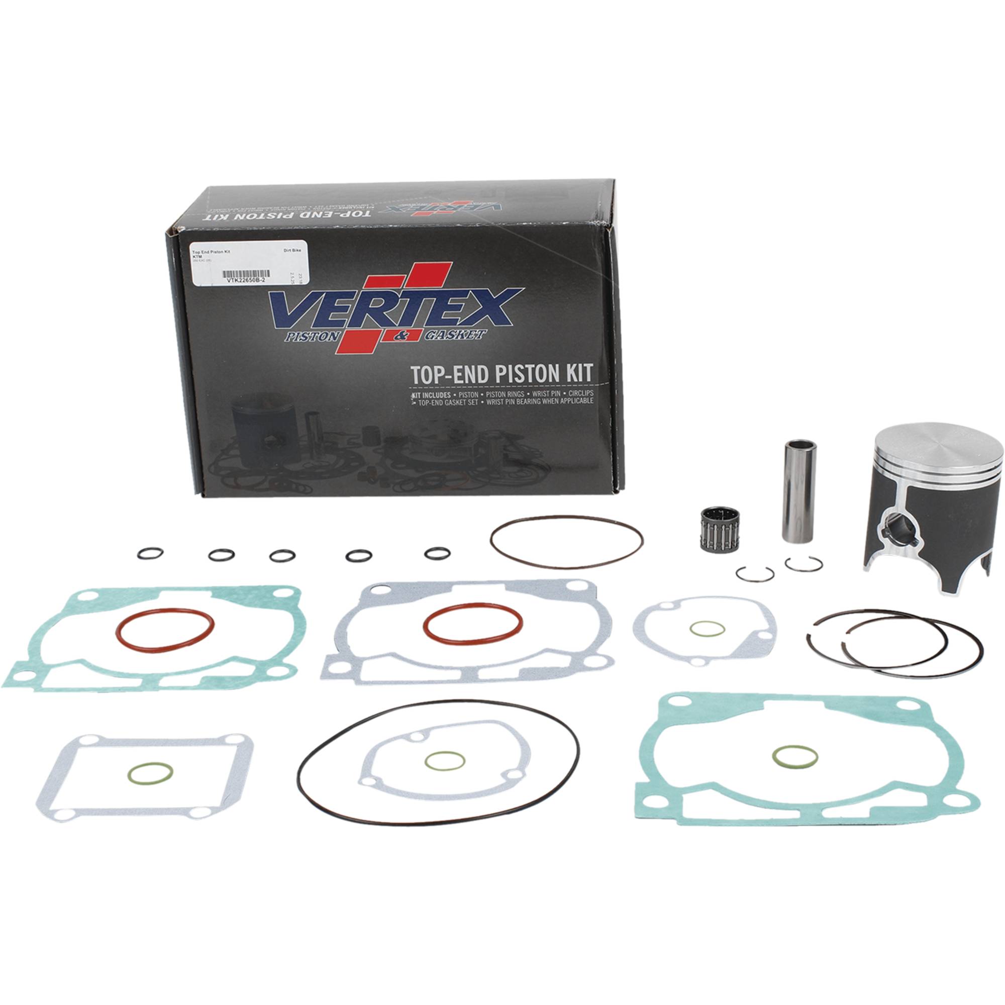 Vertex Top End Piston Kit VTK22650B-2 for KTM 250 EXC 2005
