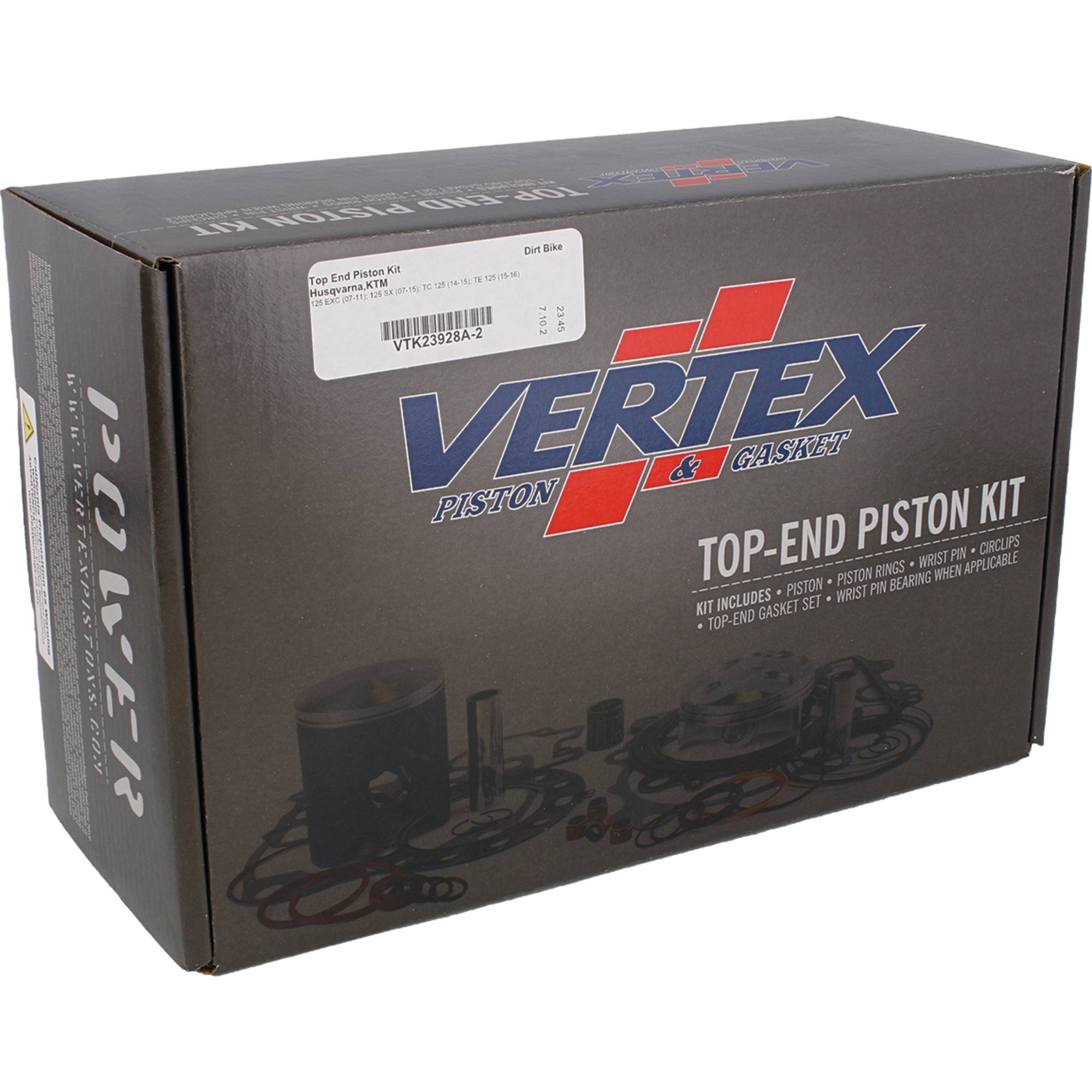 Vertex Top End Piston Kit VTK23928A-2 for Husqvarna TC 125 2014-2015