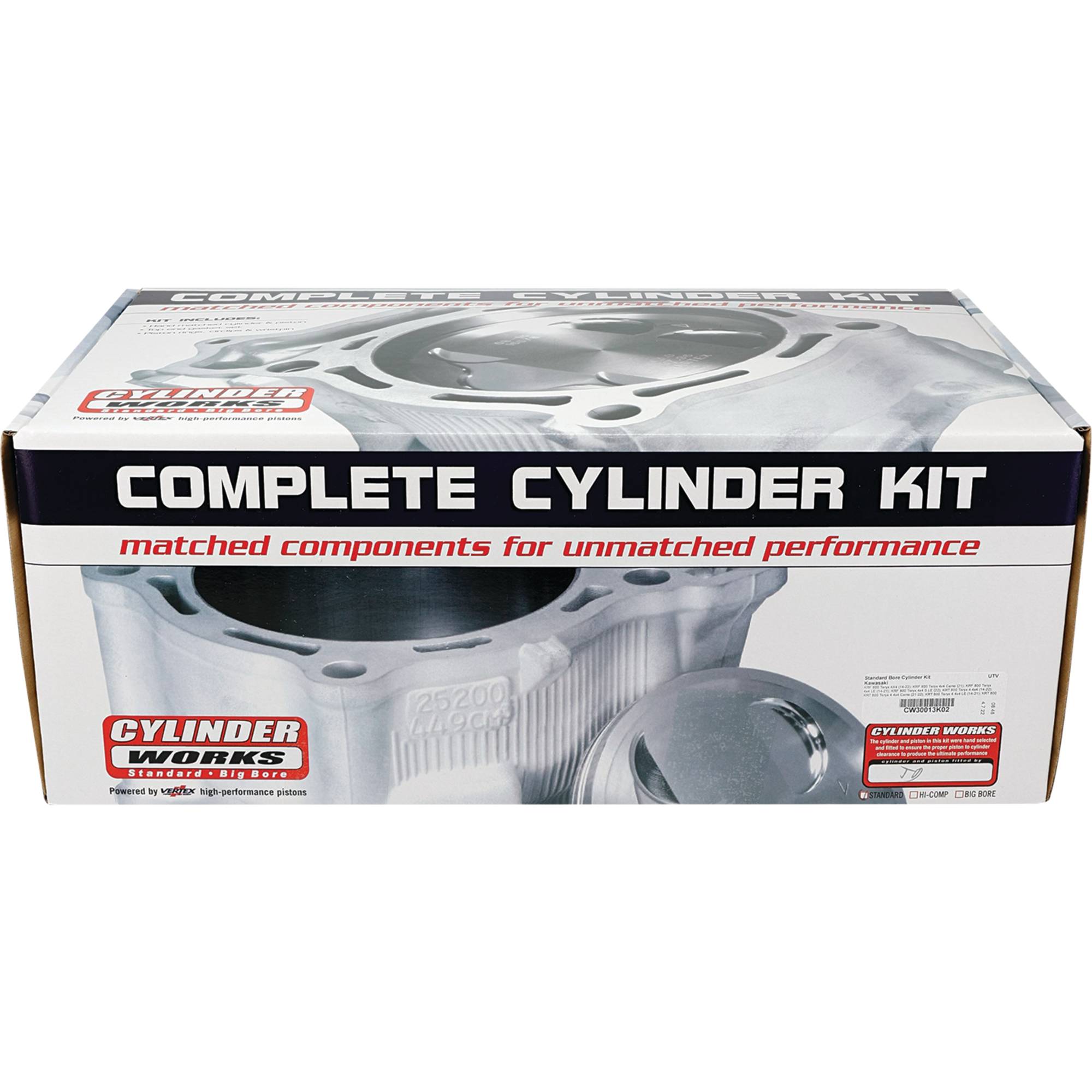 Standard Bore Cylinder Kit For Kawasaki KRF 800 Teryx 4X4 UTVs; CW30013K02