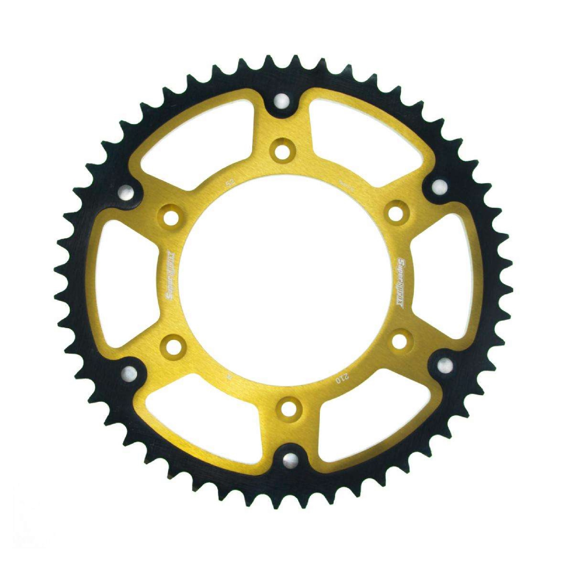 Supersprox - Gold Stealth sprocket, 52T, Chain Size 520, RST-210-52-GLD