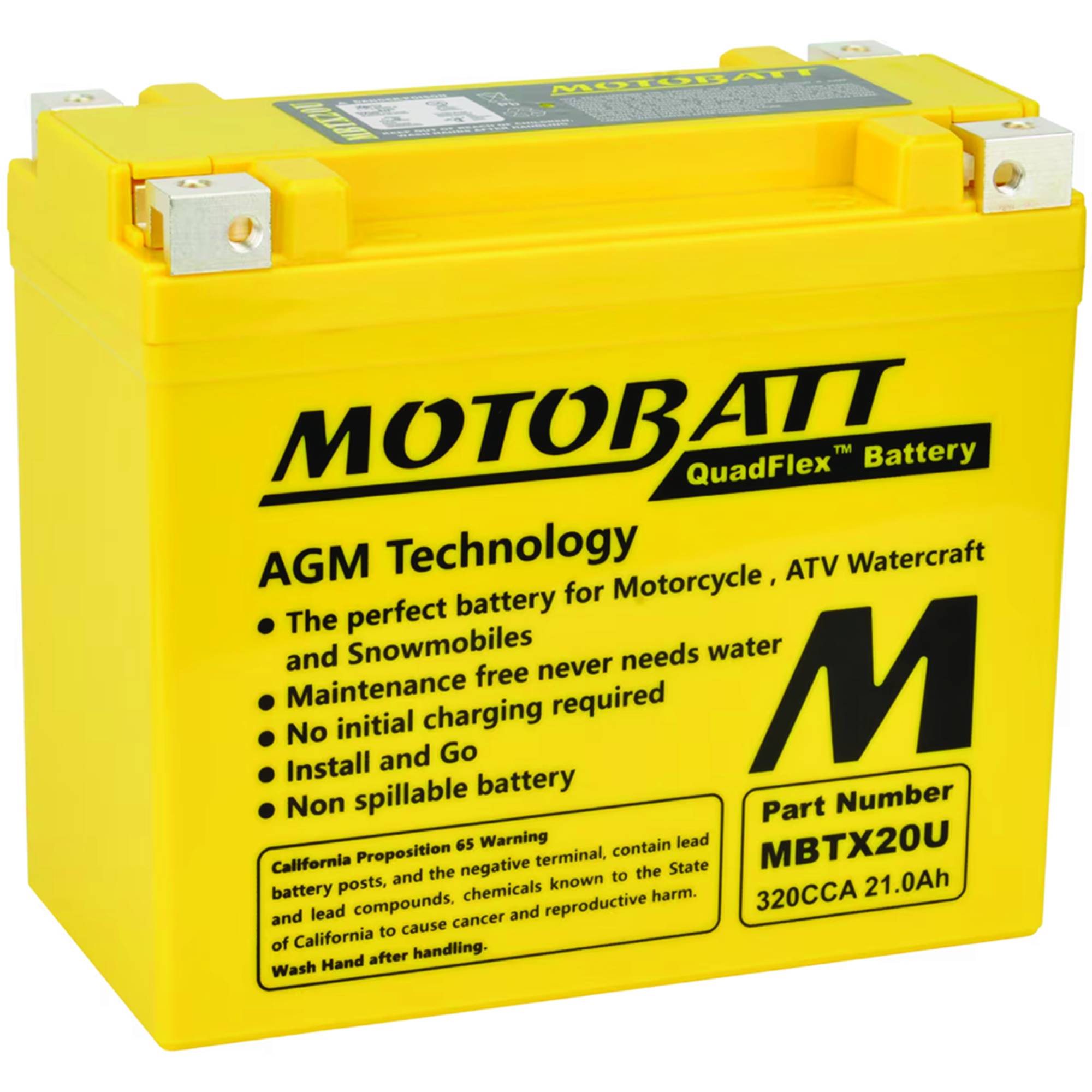 Motobatt MBTX20U 21Ah Battery