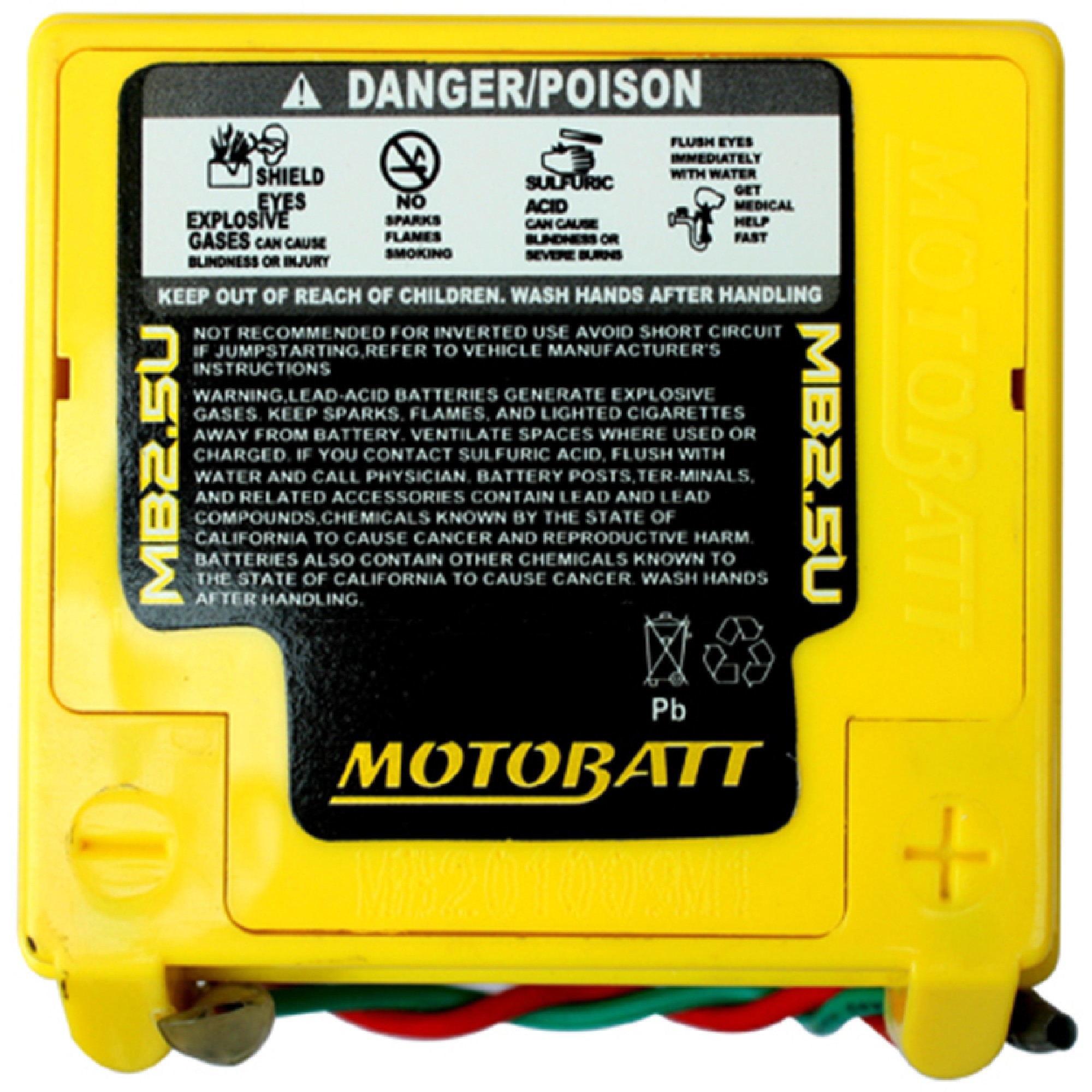 Motobatt MB2.5U 2.5Ah Battery