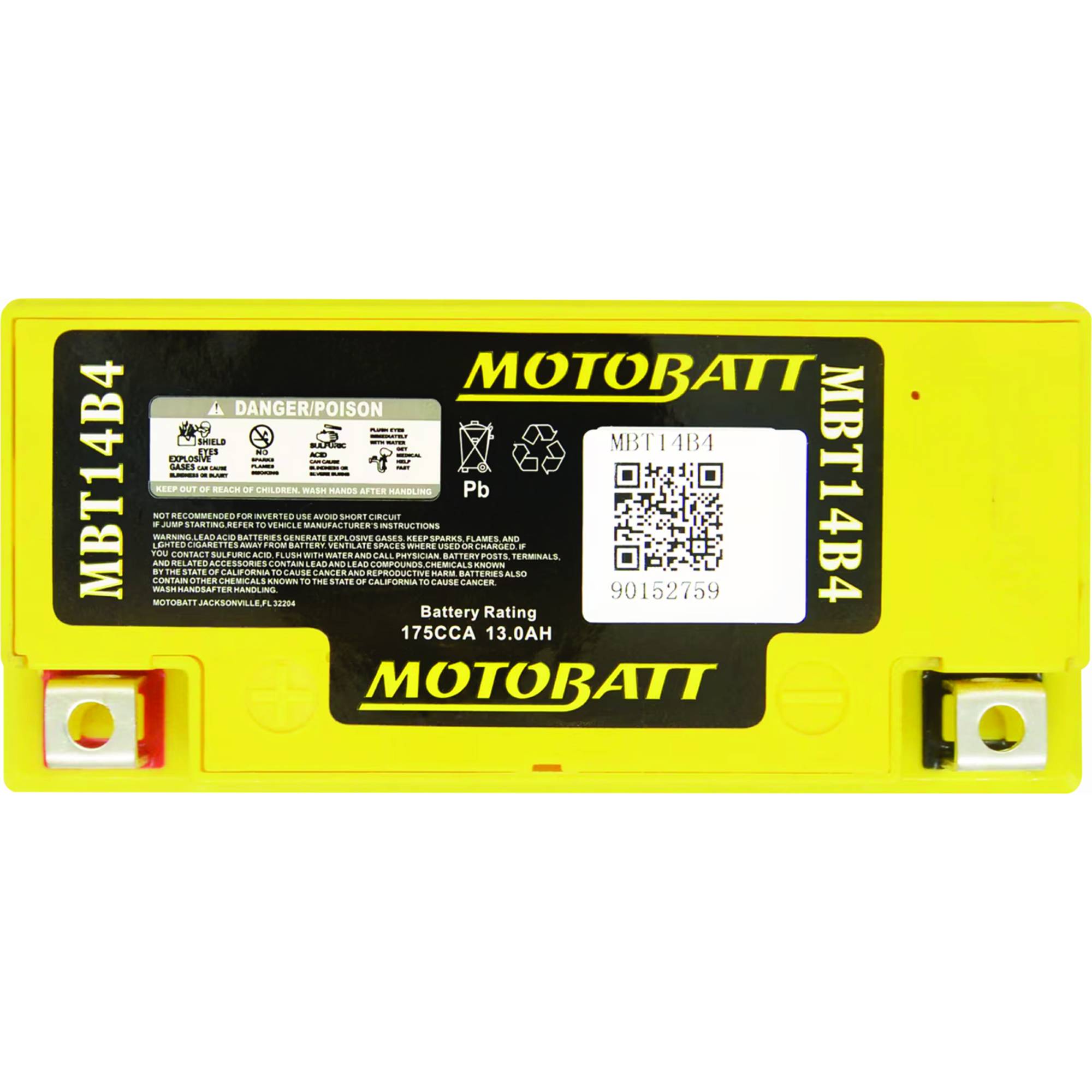 Motobatt MBT14B4 13Ah Battery