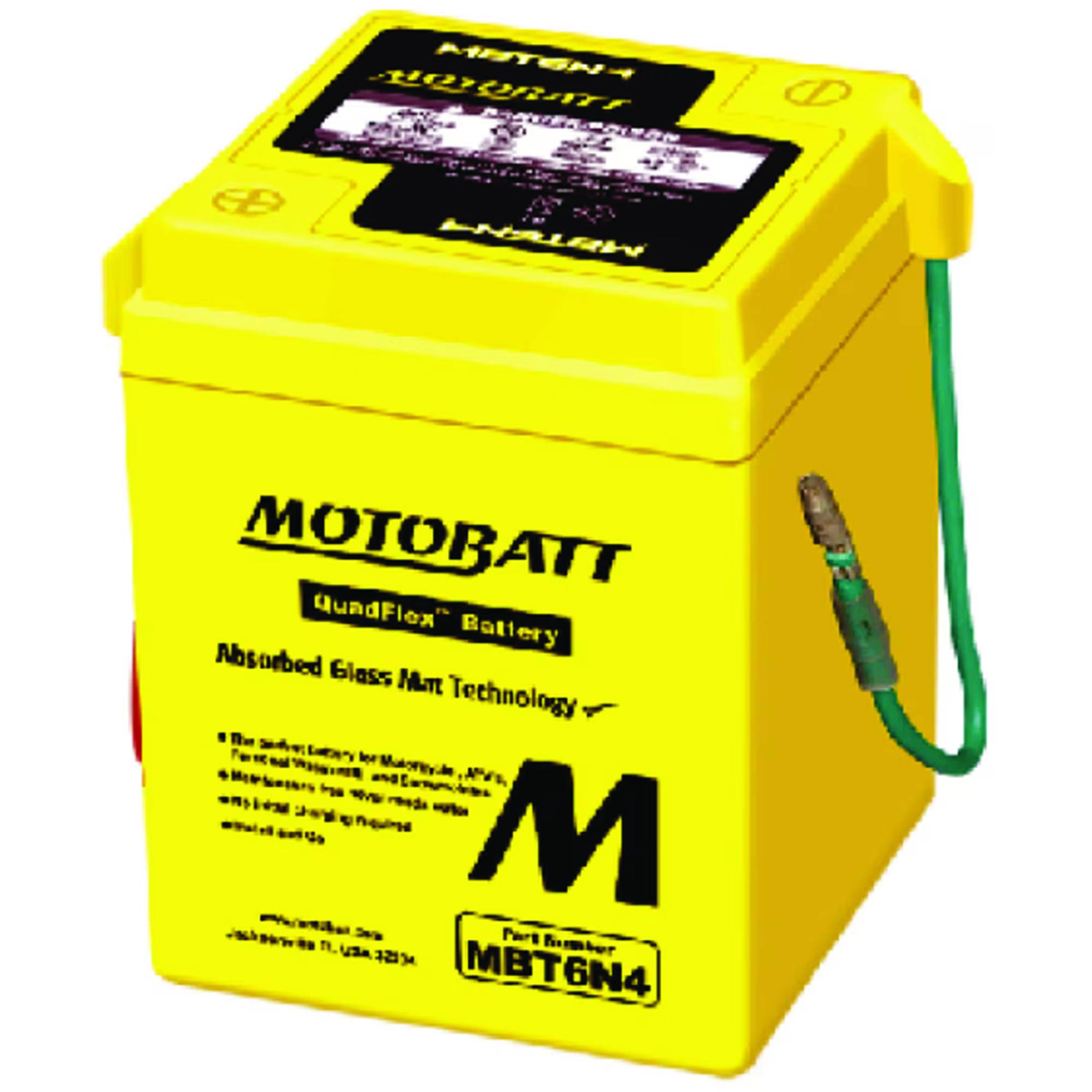 Motobatt MBT6N4 4Ah Battery