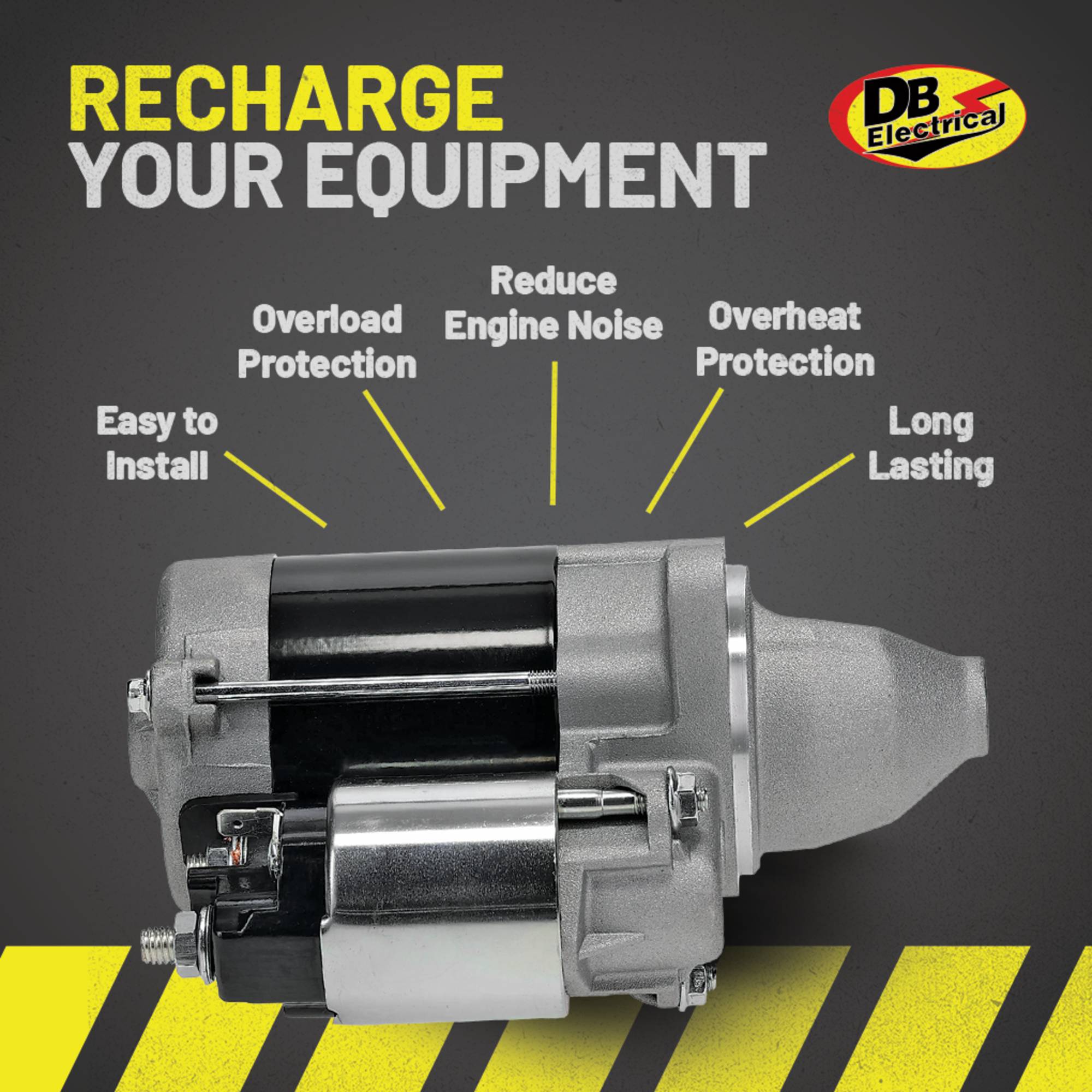 Starter For John Deere Utility Vehicle UTV HPX, Trail Gator 6X4 18012; 410-52048