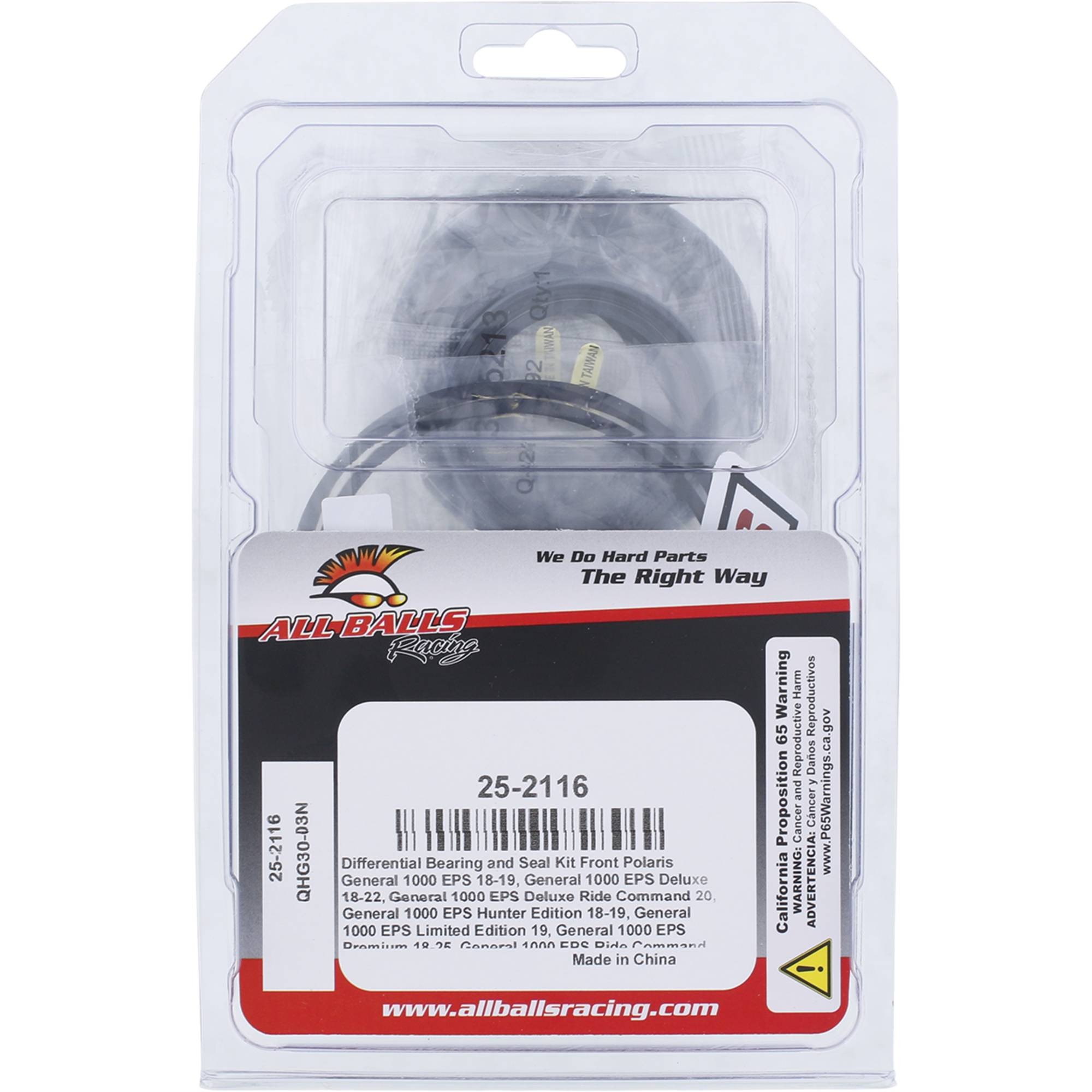 All Balls Differential Kit (25-2116) for Polaris General 4 1000 EPS 17 18 19