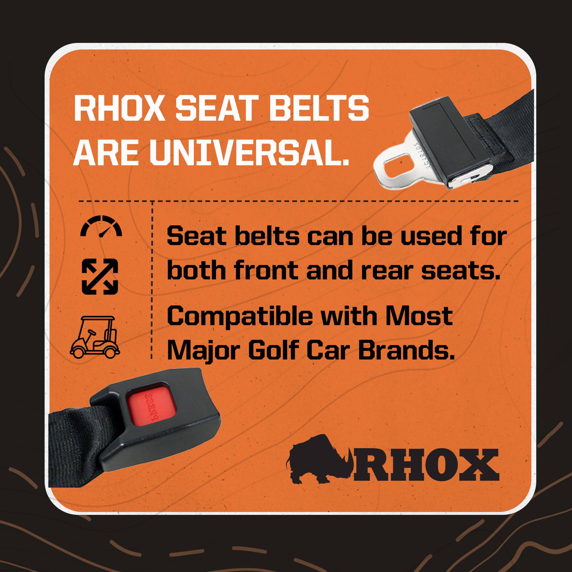 Seat Belt golf carts; SEAT-2012