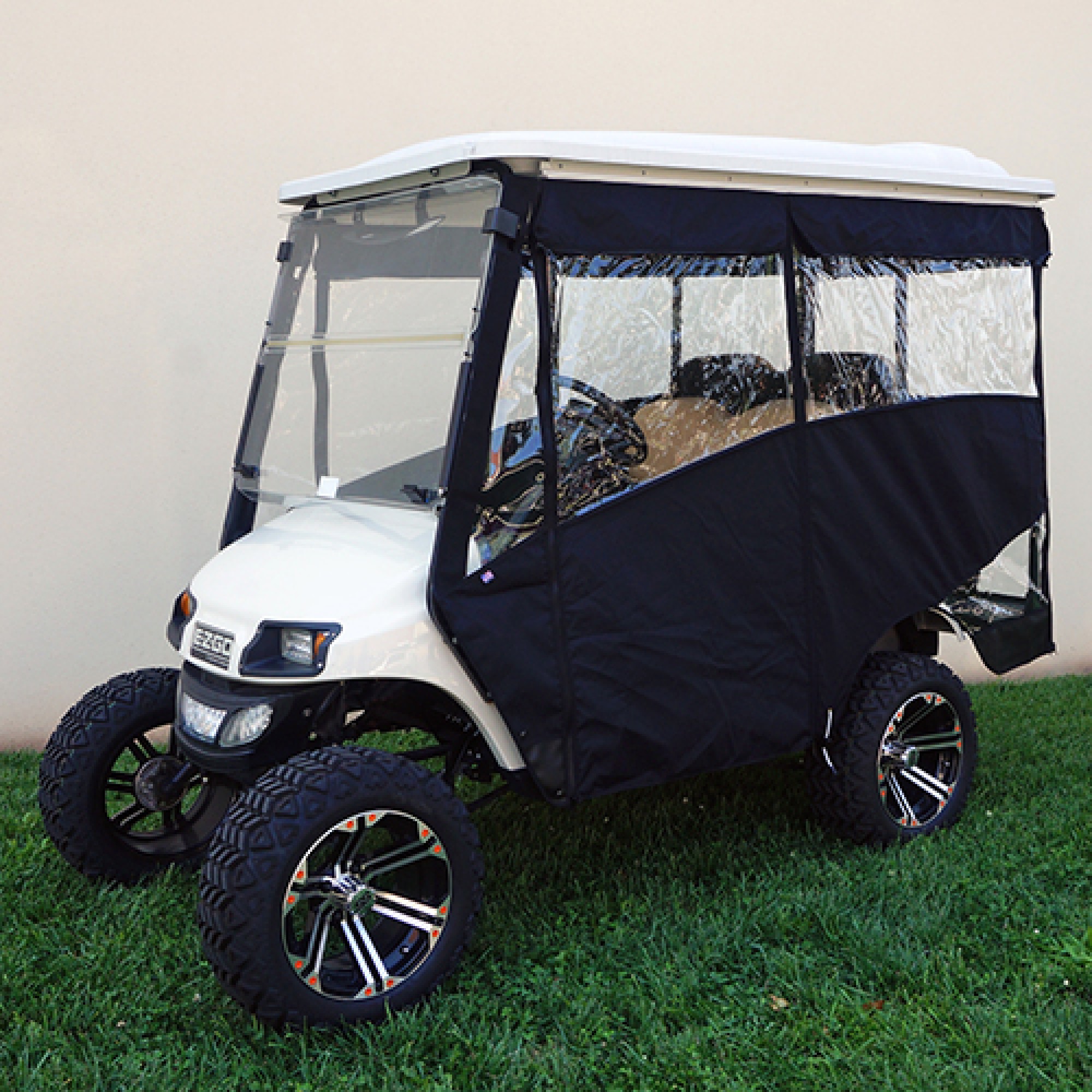 Enclosure For E-Z-GO TXT 2014 and newer Black Color Golf Carts; ENC-031-B