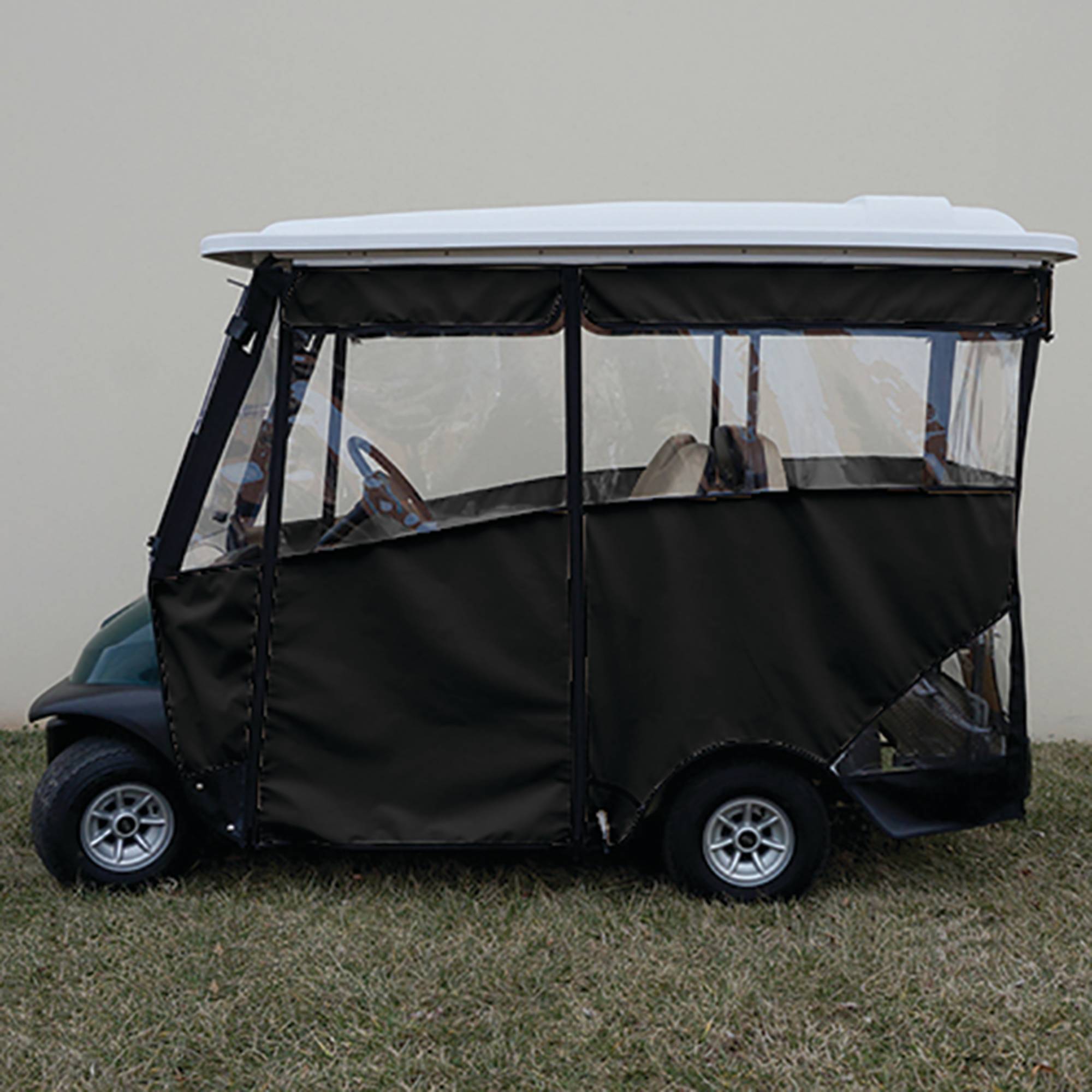 Enclosure For Club Car Tempo and Precedent with rear seat Black Color; ENC-029-B