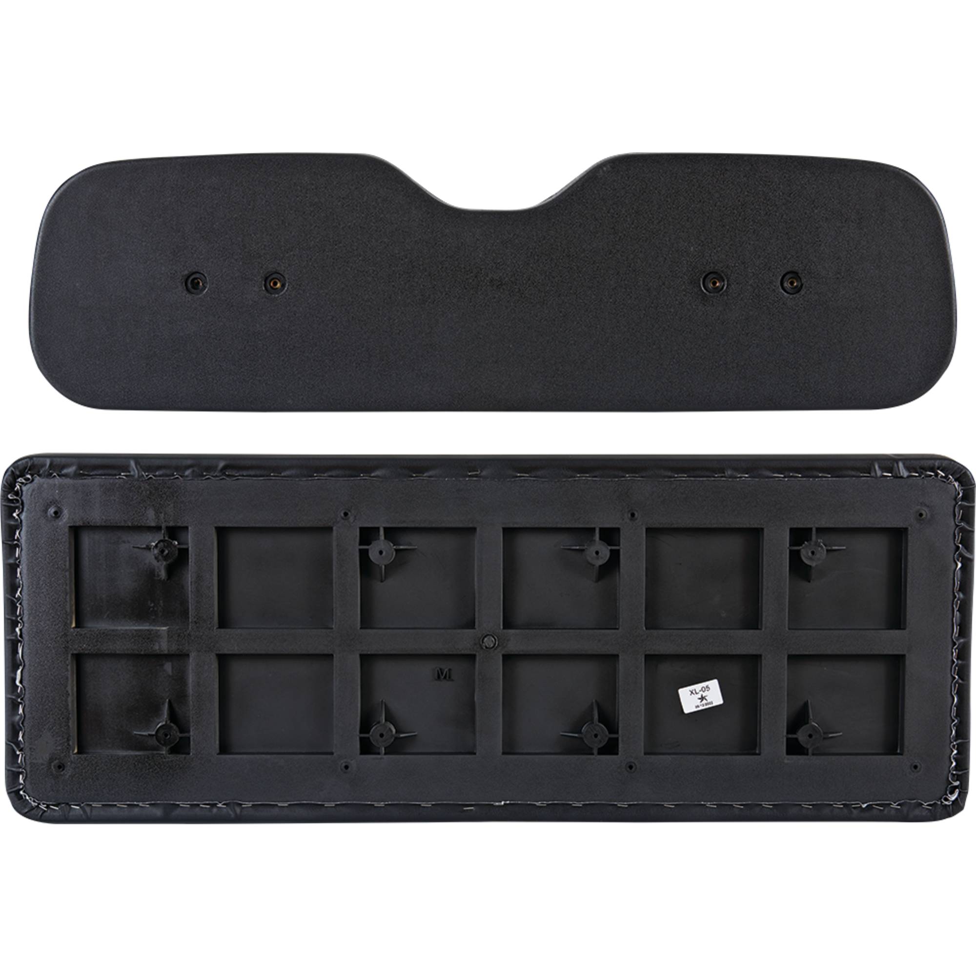 Cushion Set Black, Universal Board, No Welt Pattern Golf Carts; SEAT-601U-B
