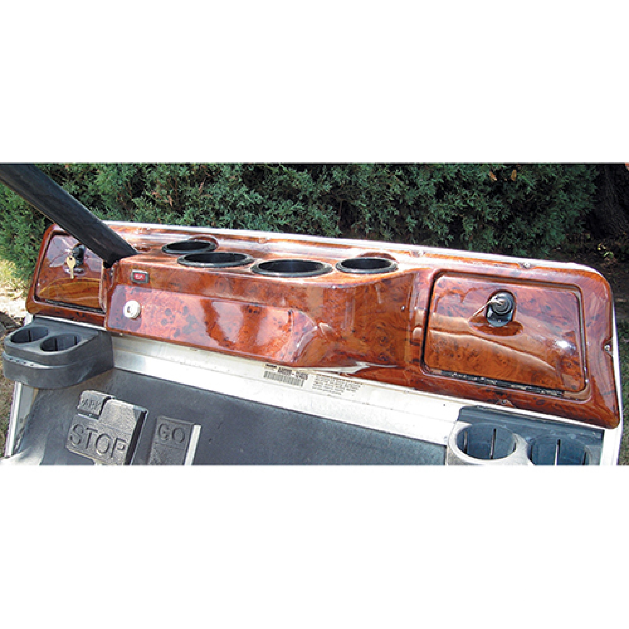 Dash For Club Car DS Dark Woodgrain 4 Cup, Includes Mounting Hardware DASH-0004A