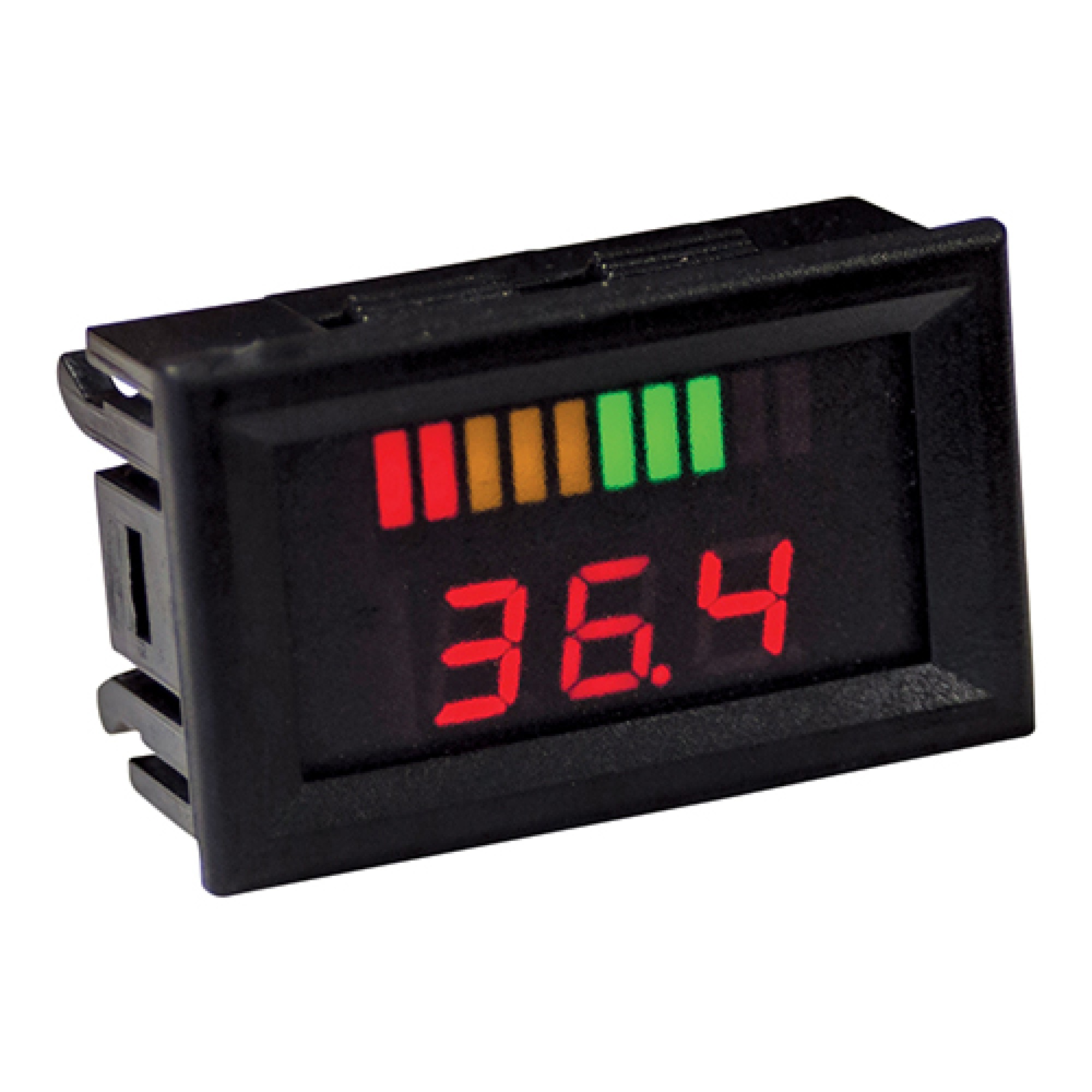Charge Meter 36 Volt Digital Voltage Display, Horizontal Golf Carts; CGR-134
