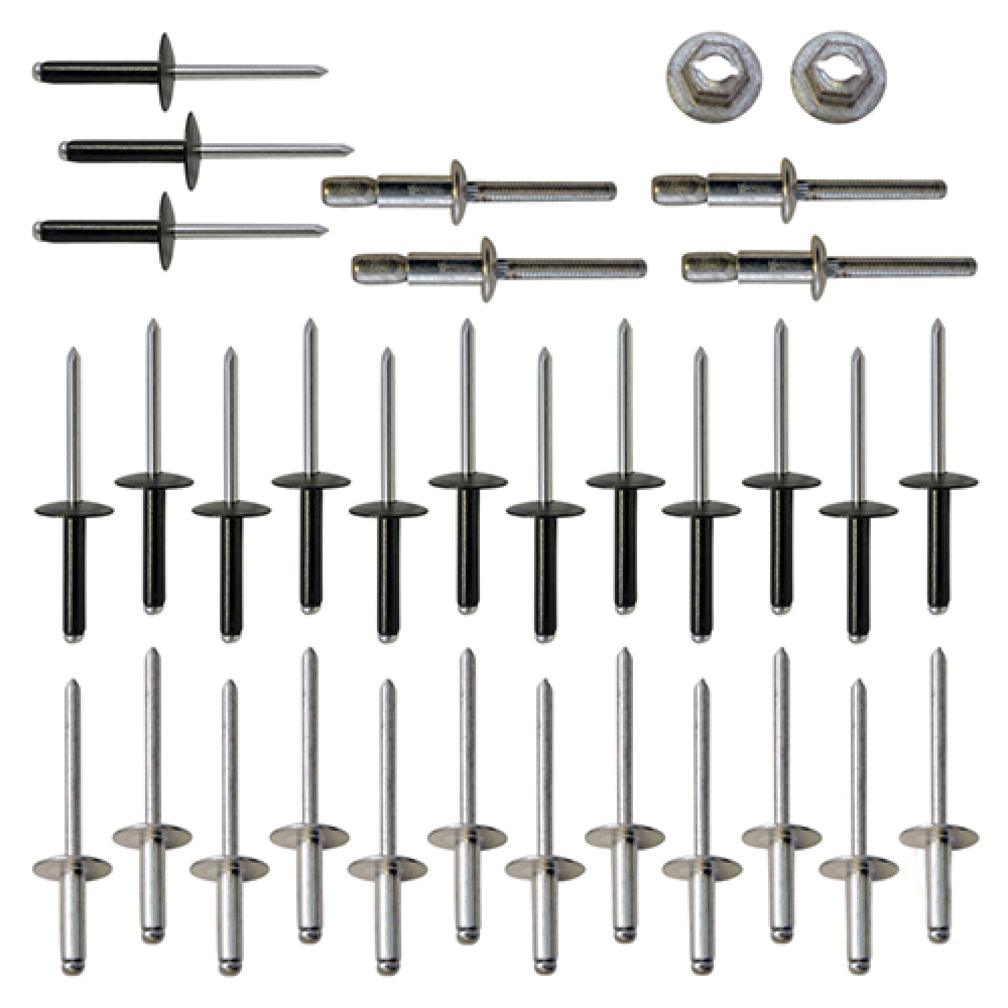 Rivet Kit For E-Z-GO TXT 1996 and newer 608456, 750102PKG Golf Carts; RIV-023